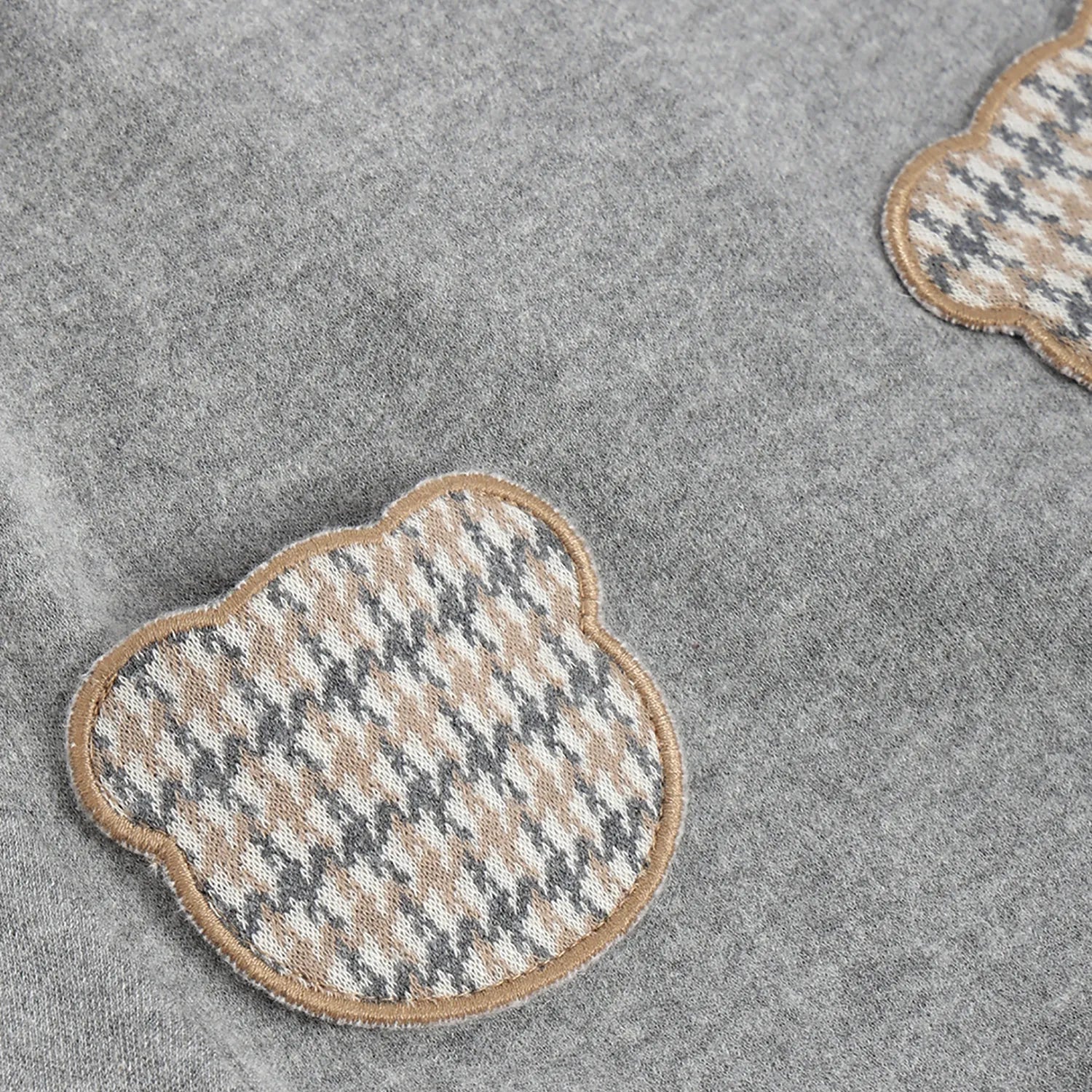 Girls Medium Grey Applique Dress