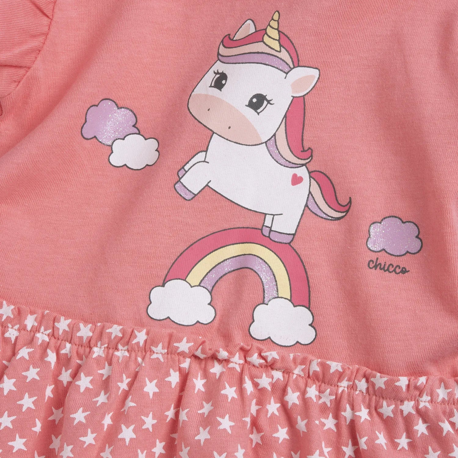 Girls Medium Pink Animal Printed Dress