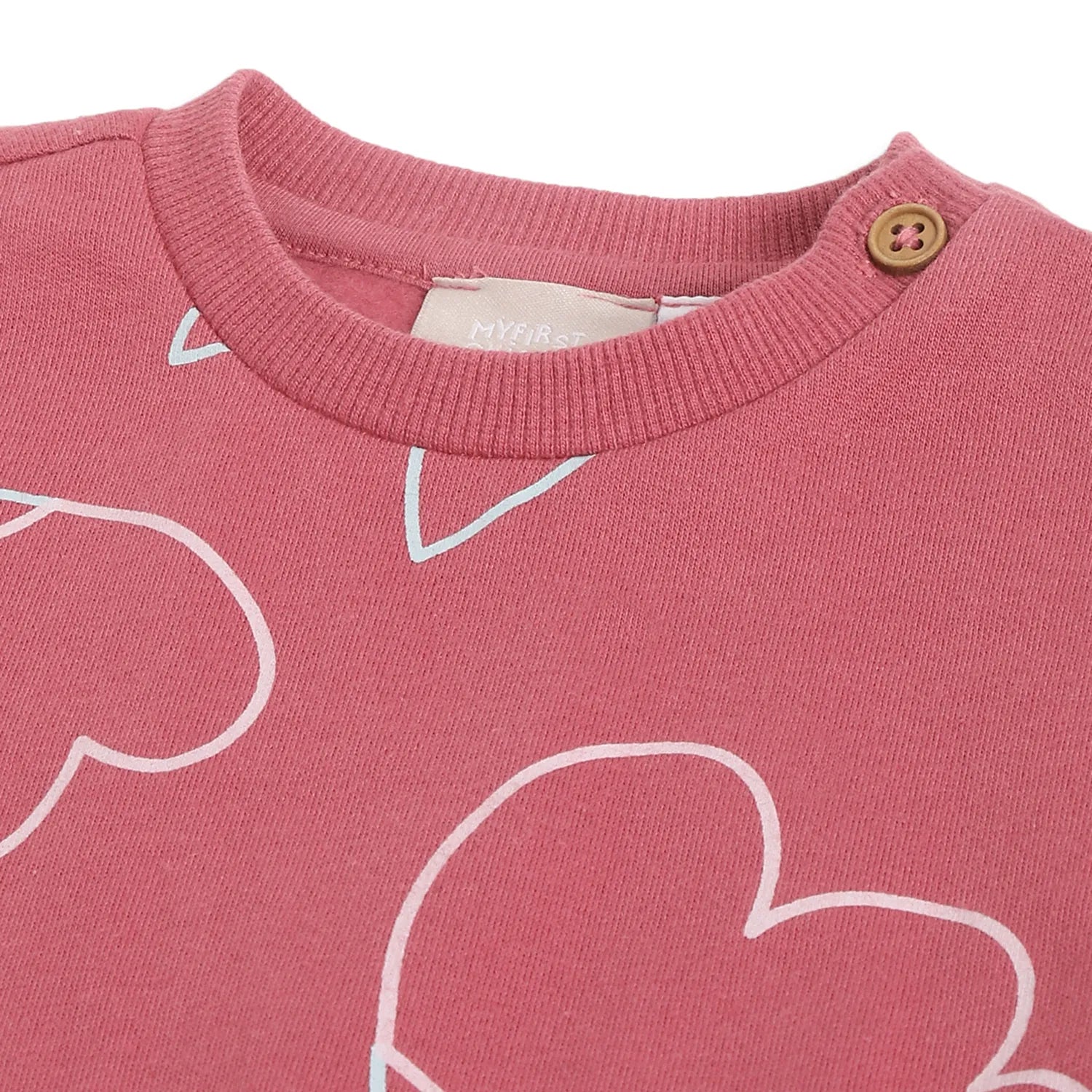 Girls Medium Red Graphic Printed Sweatshirt