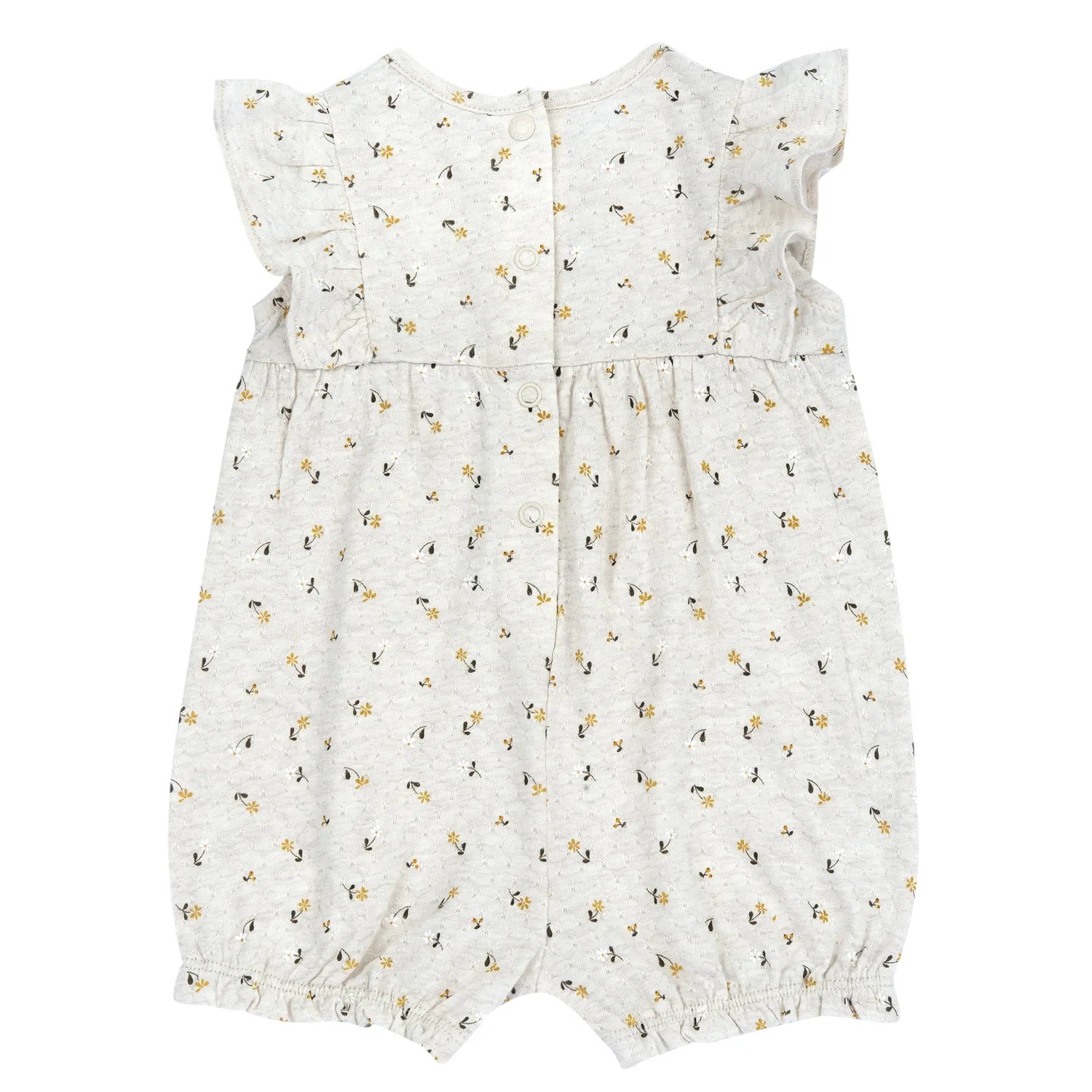 Girls Natural Printed Self Design Romper