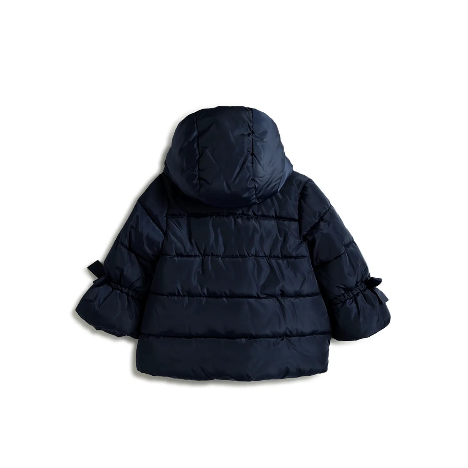 Girls Navy Blue Hooded Jacket