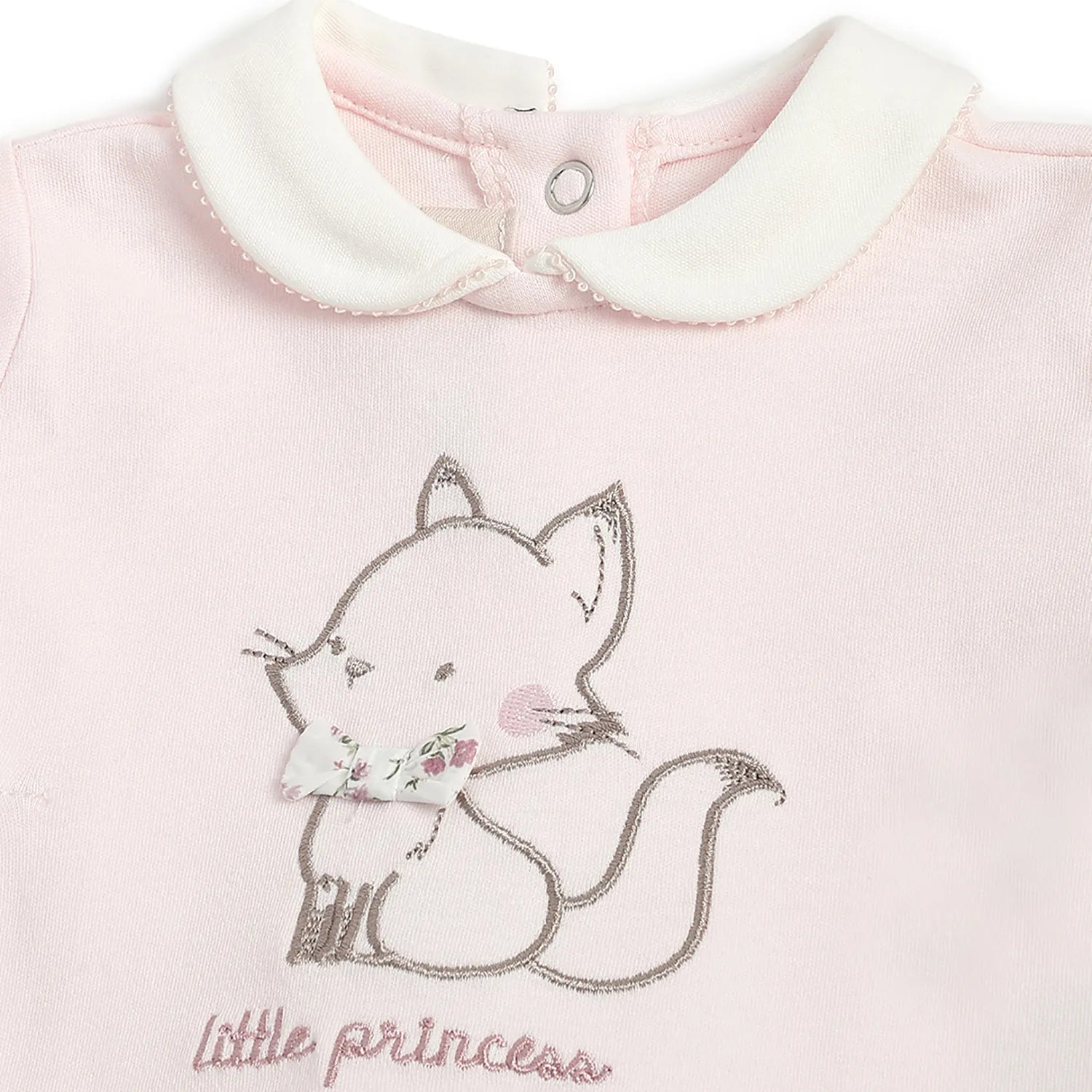 Girls Pink Embellished Smock with Leggings