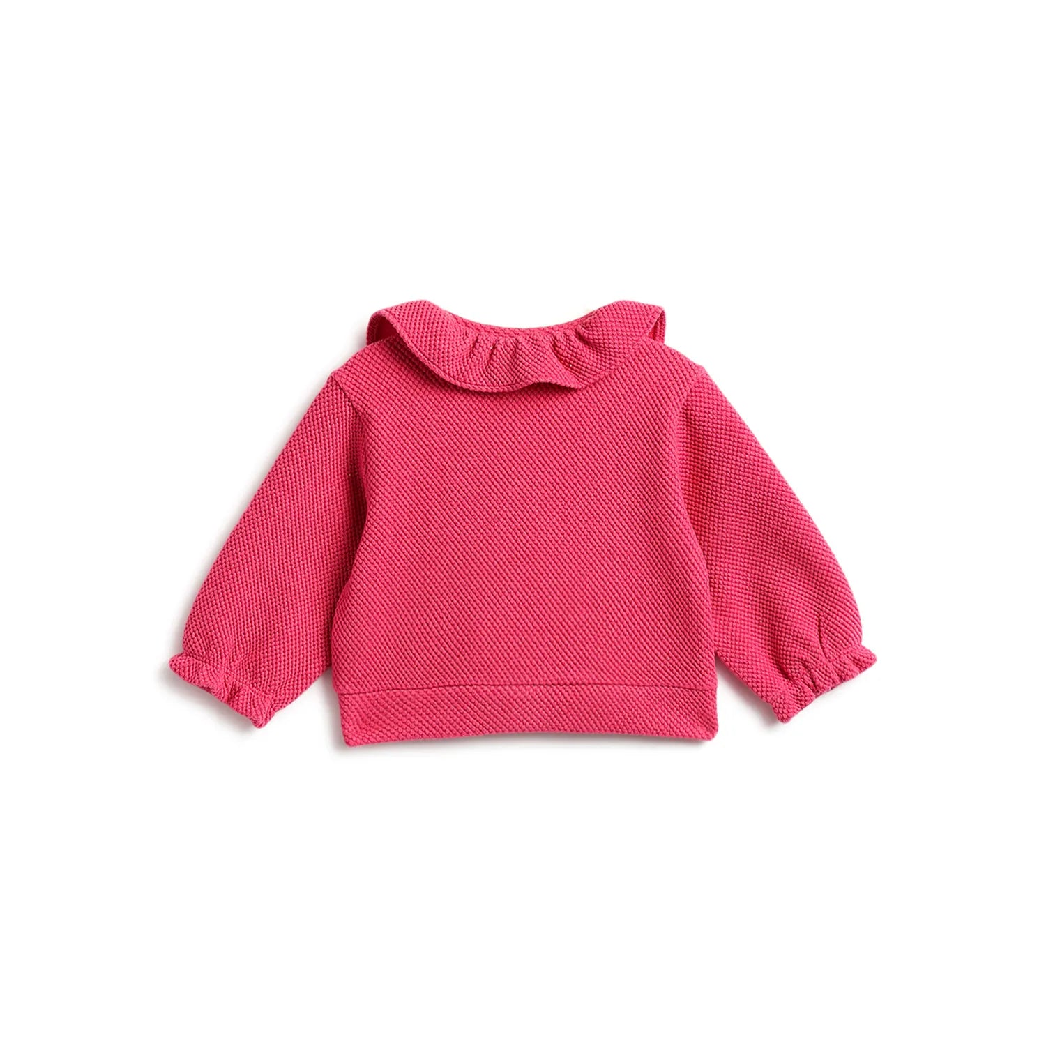 Girls Pink Full Sleeves Cardigan