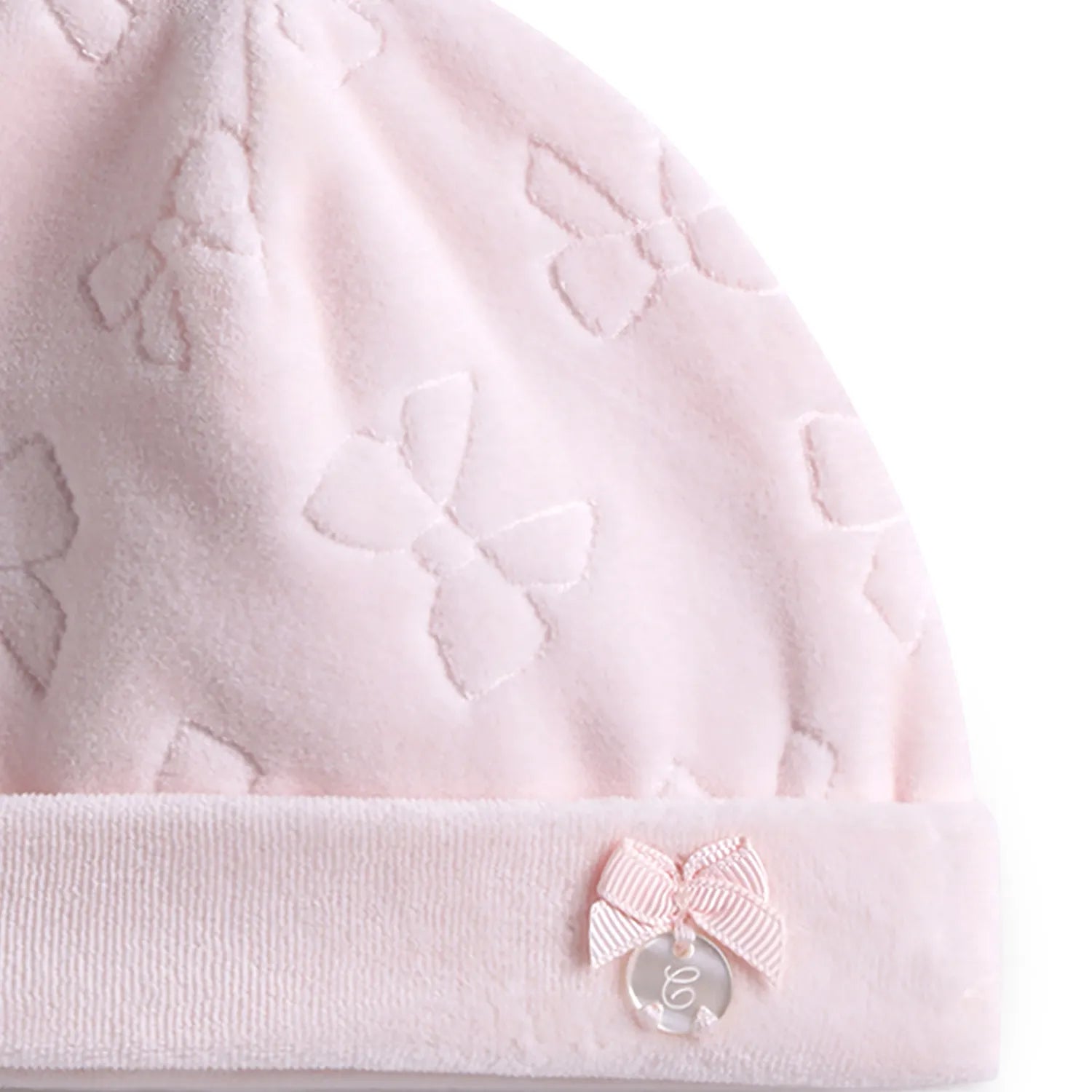 Girls Pink Self Design Cap