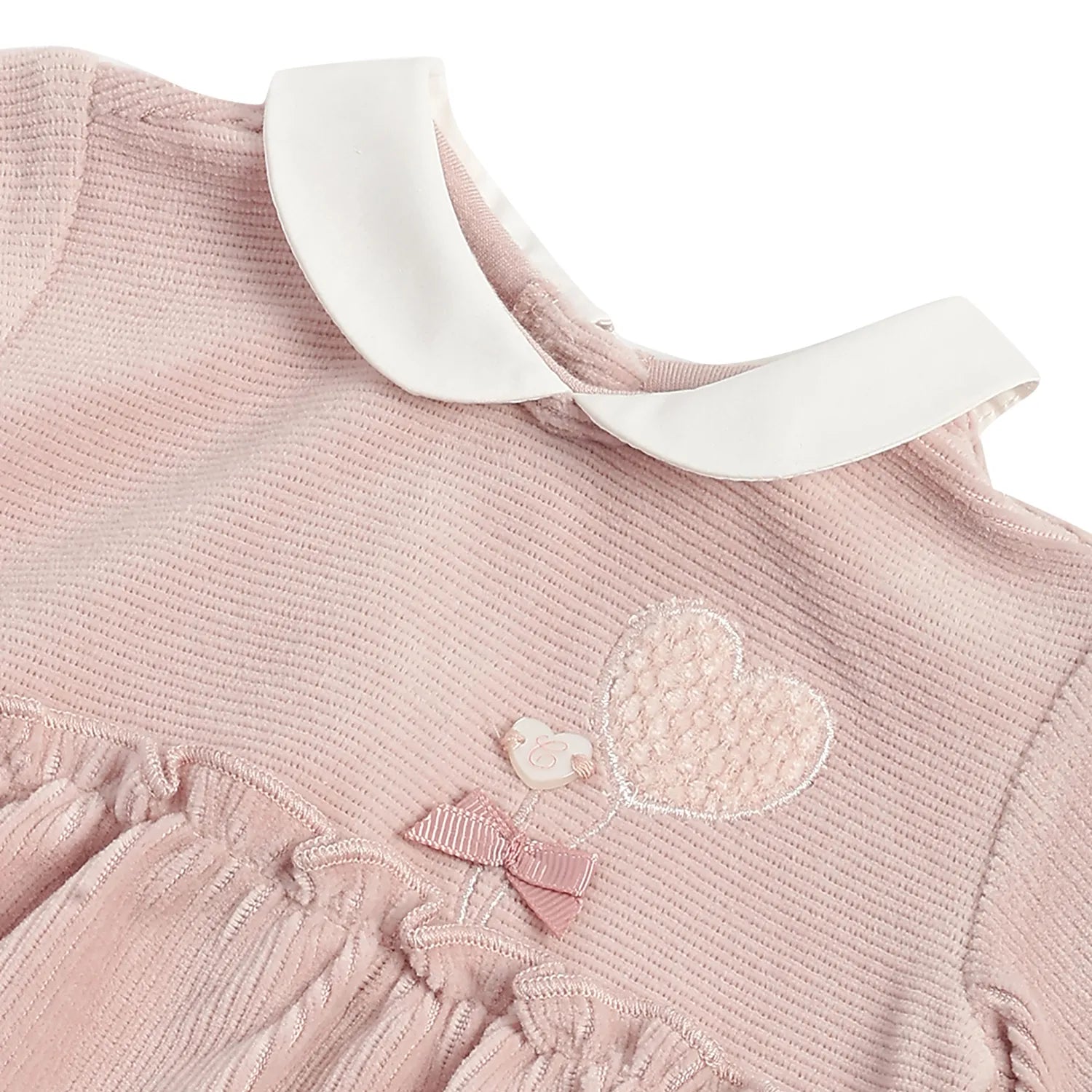 Girls Pink Self Design Sweatshirt with Legging