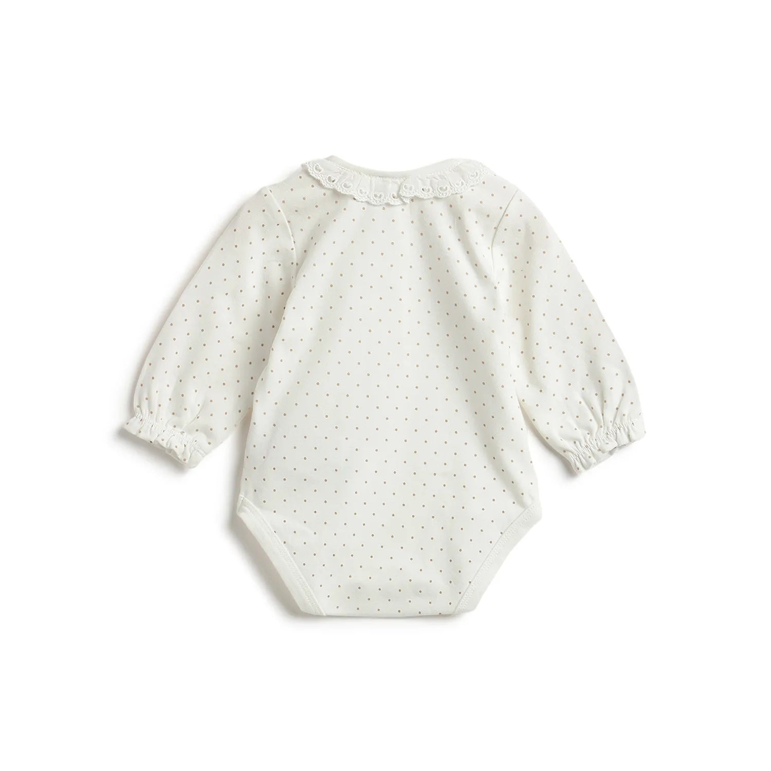 Girls Polka Dot Printed Bodysuit Top