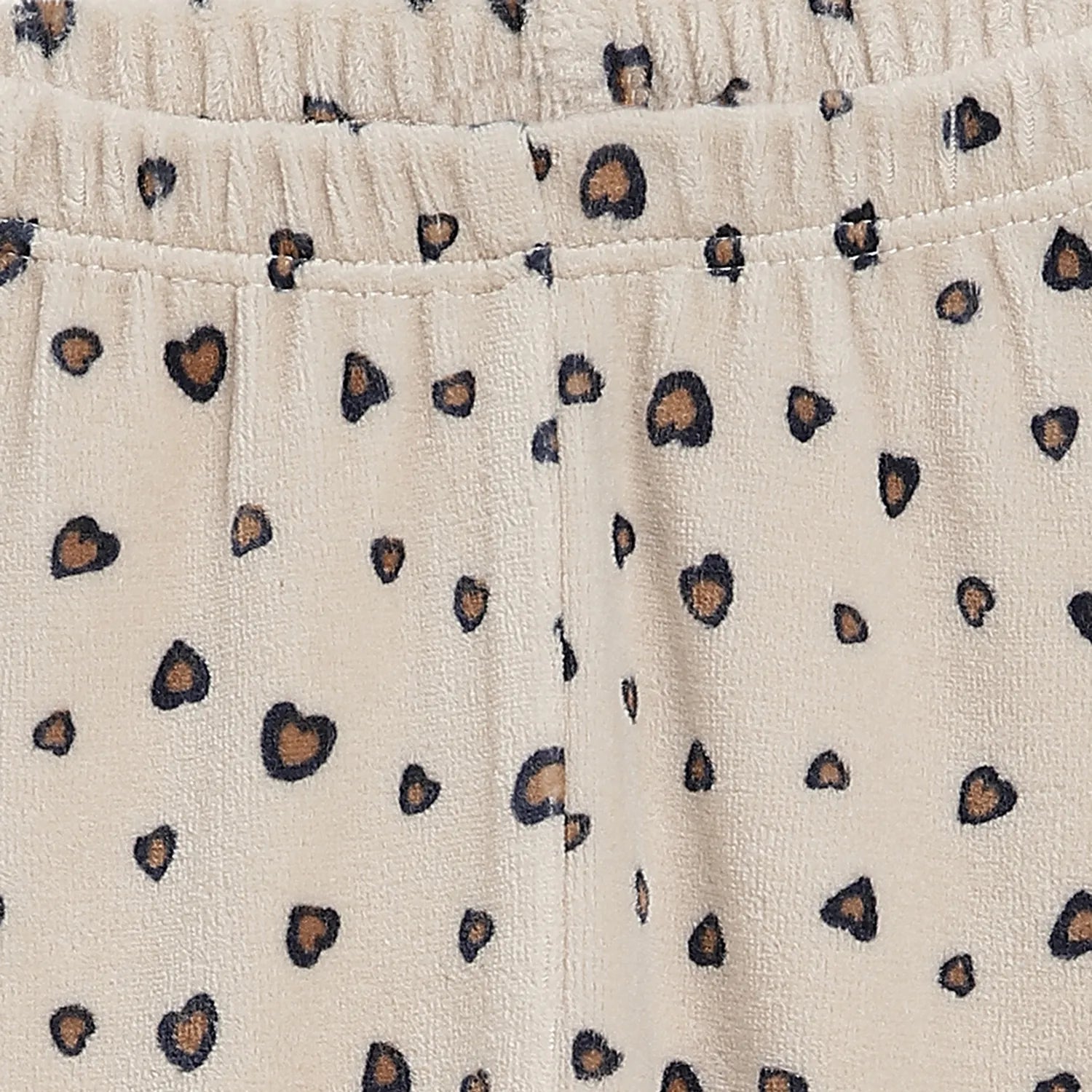 Girls White & Beige Printed Sweatshirt With Legging