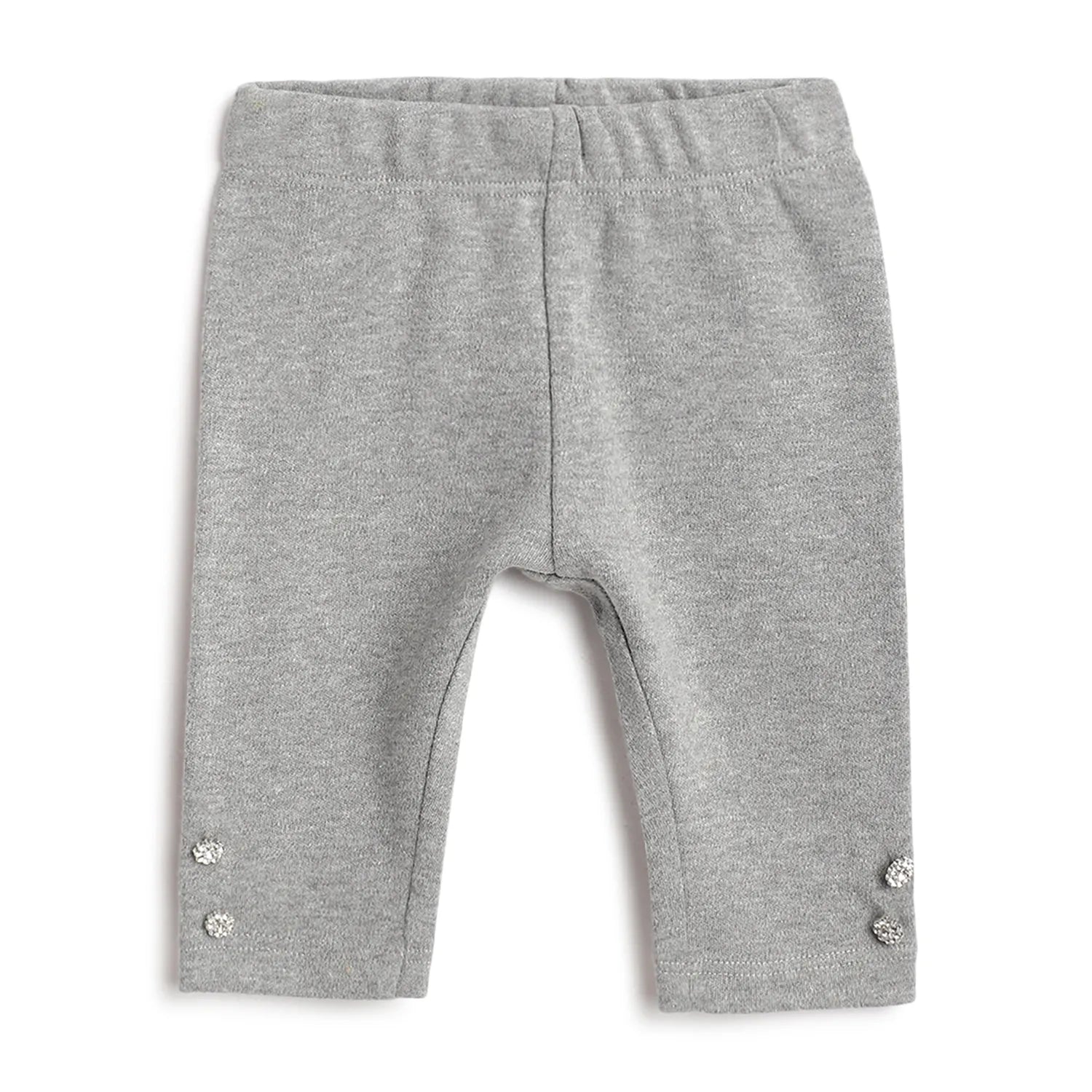 Girls White & Grey Sweatshirt With Leggings