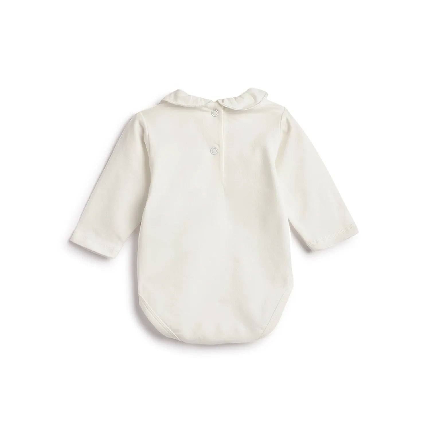 Girls White Bodysuit with Dungaree