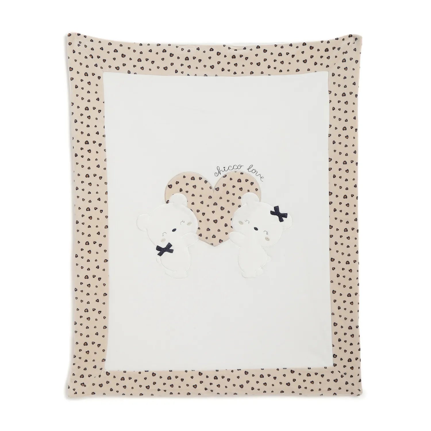 Girls White Cartoon Characters Pram Blanket