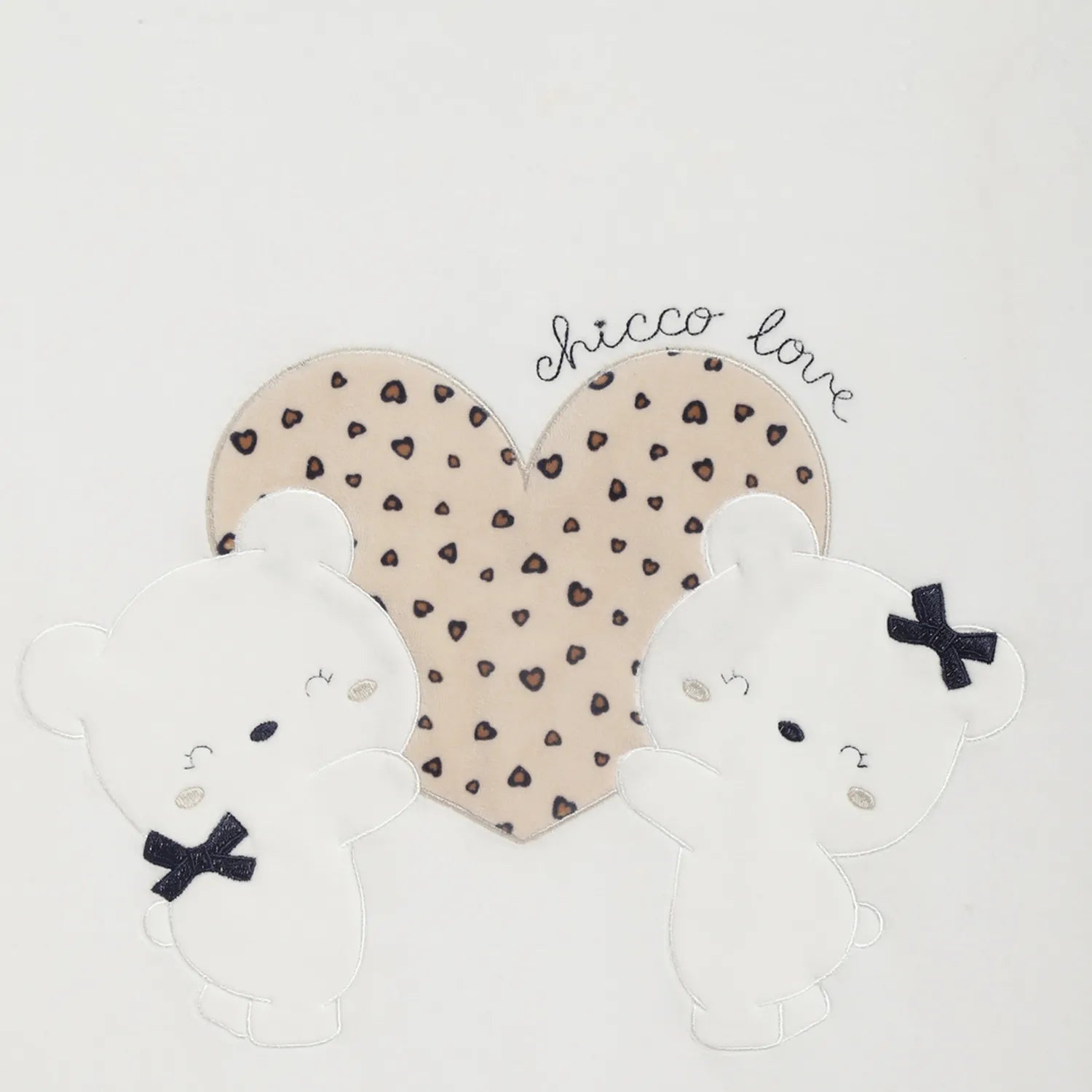 Girls White Cartoon Characters Pram Blanket