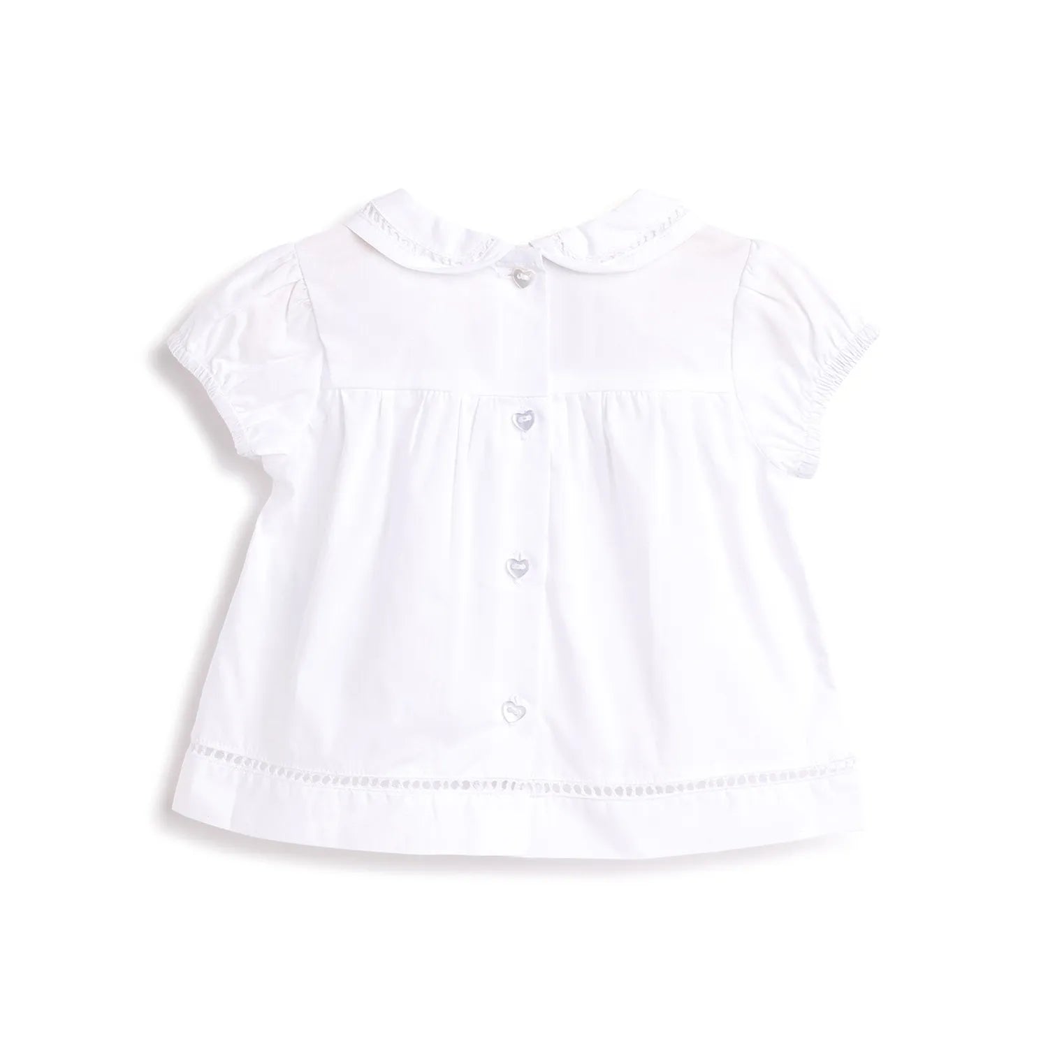 Girls White Cotton Top
