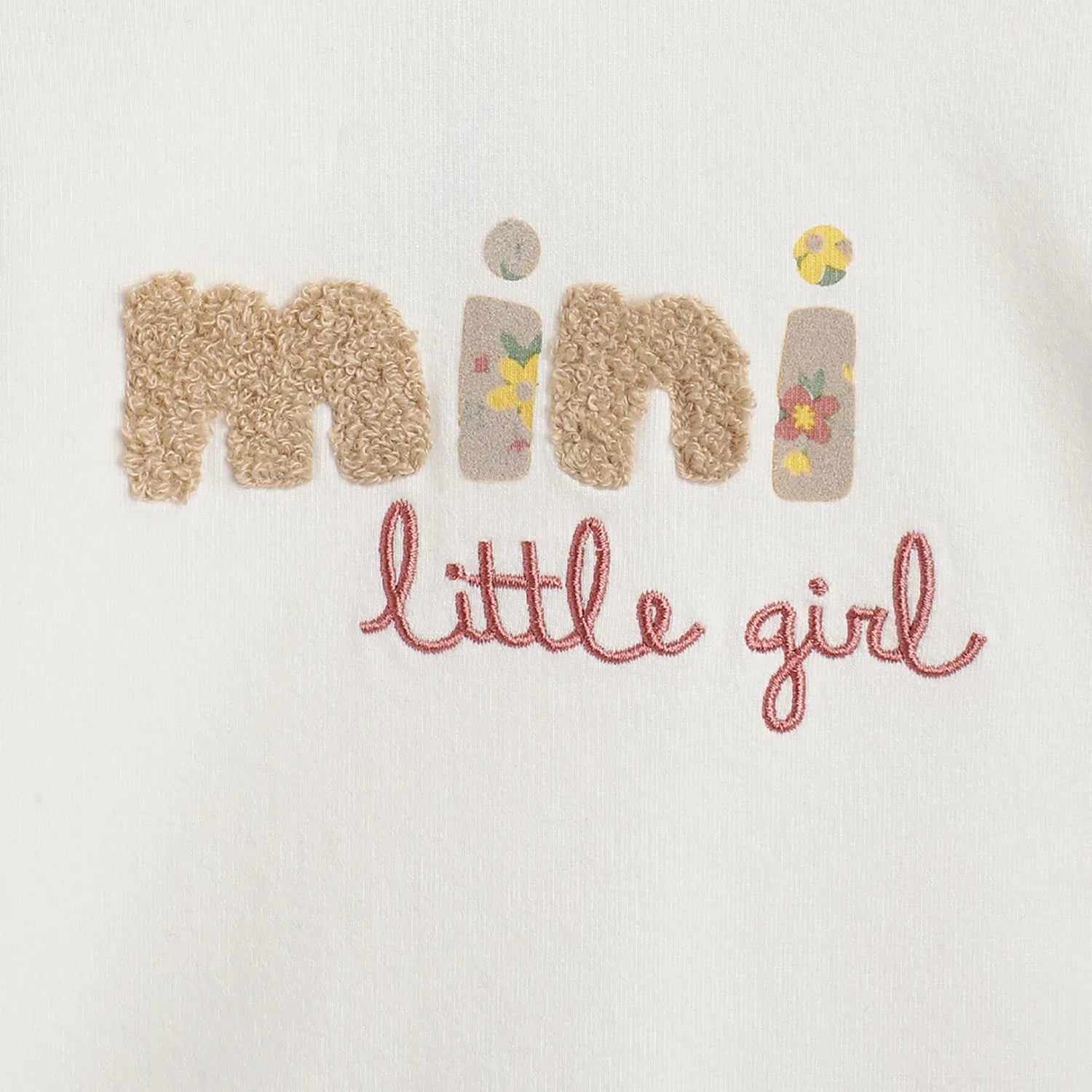 Girls White Embellished T-shirt