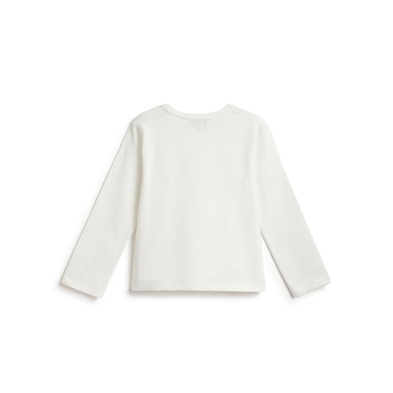 Girls White Embellished T-shirt