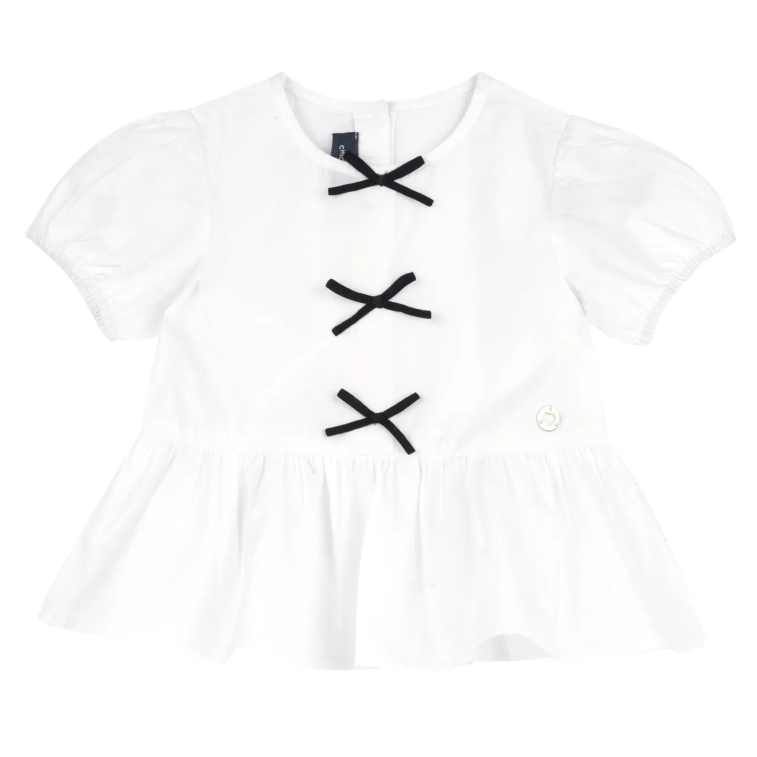 Girls White Embellished Dress