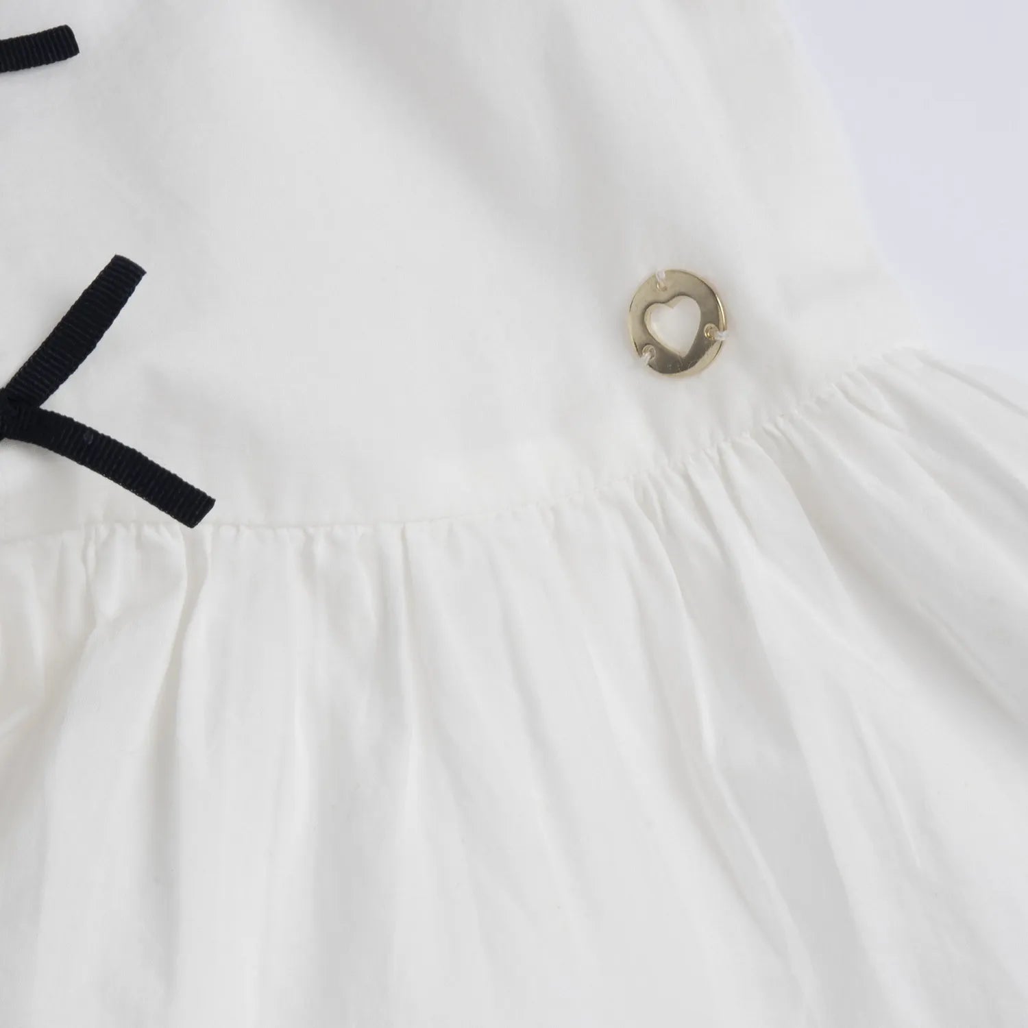 Girls White Embellished Dress