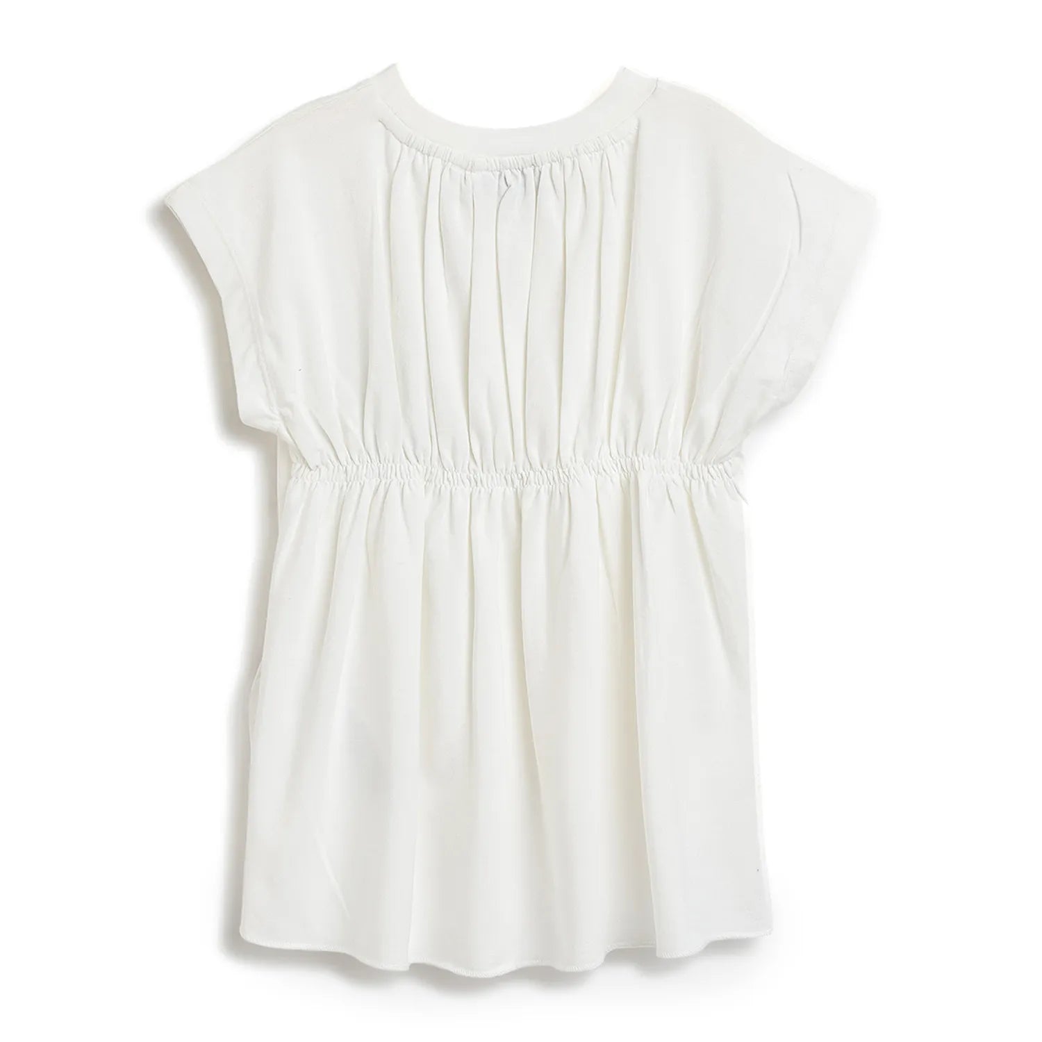 Girls White Embroidered T-shirt