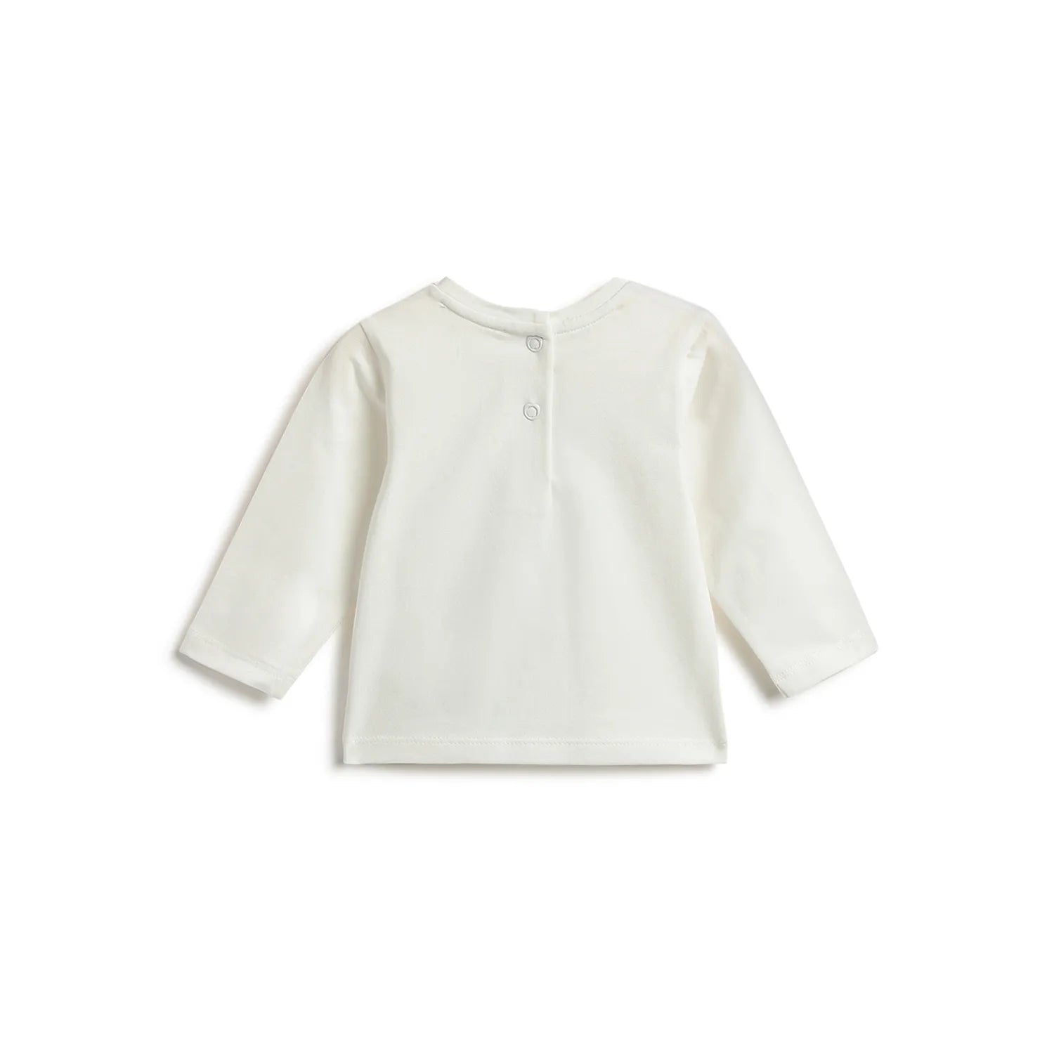 Girls White Graphic Printed T-shirt