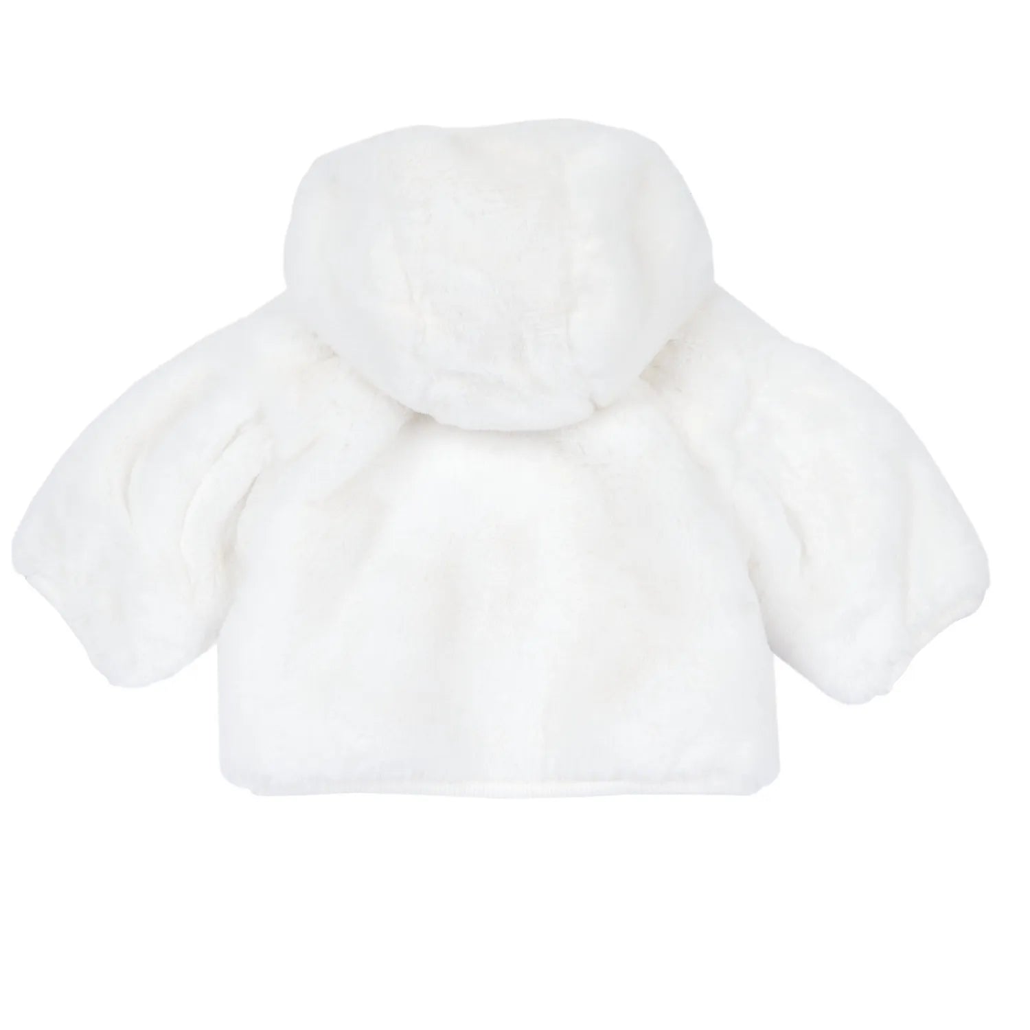 Girls White Hooded Cardigan