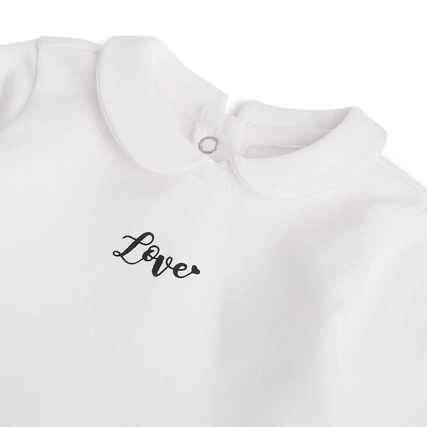 Girls White Polka Dot Printed Dress