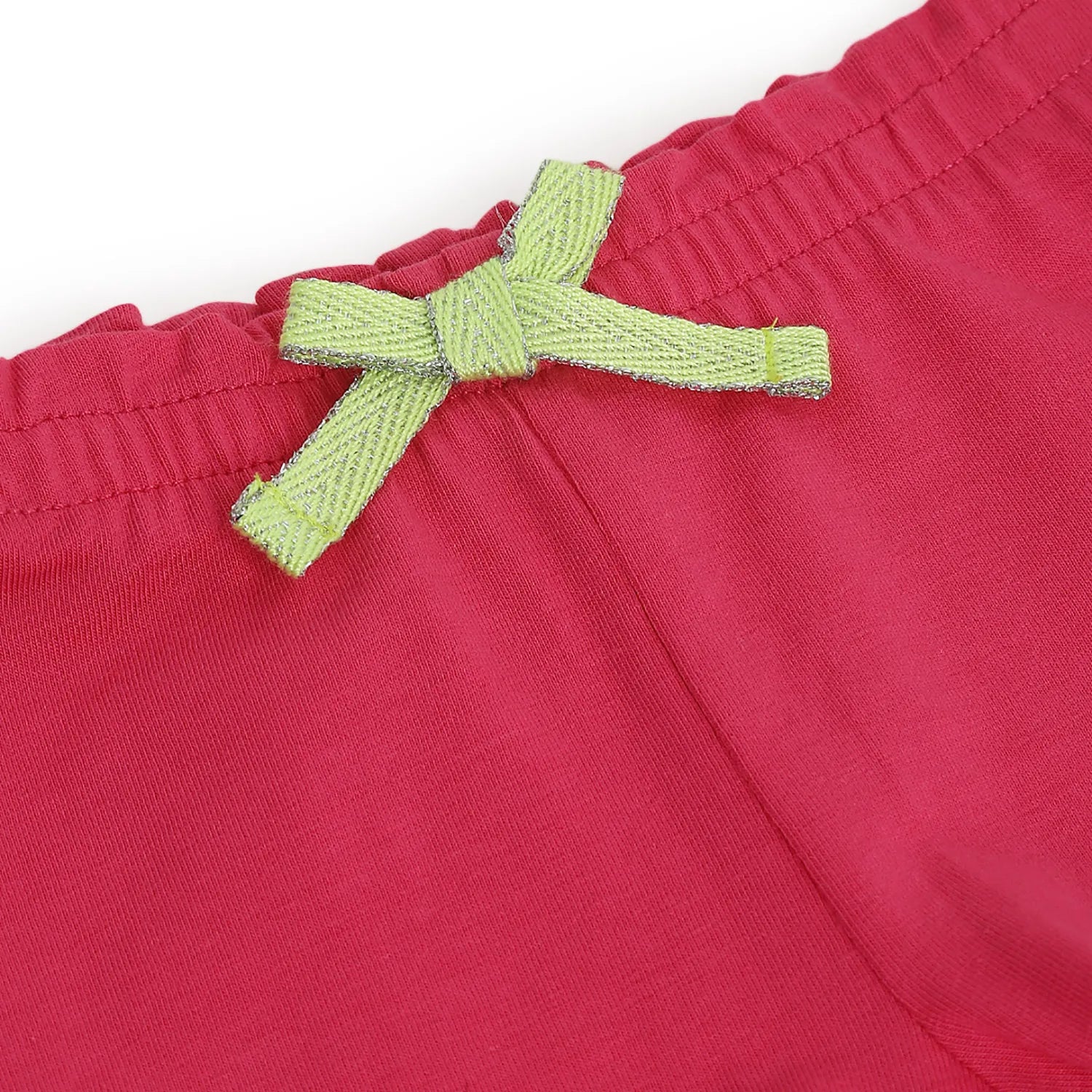 Girls White Striped T-shirt With Trousers