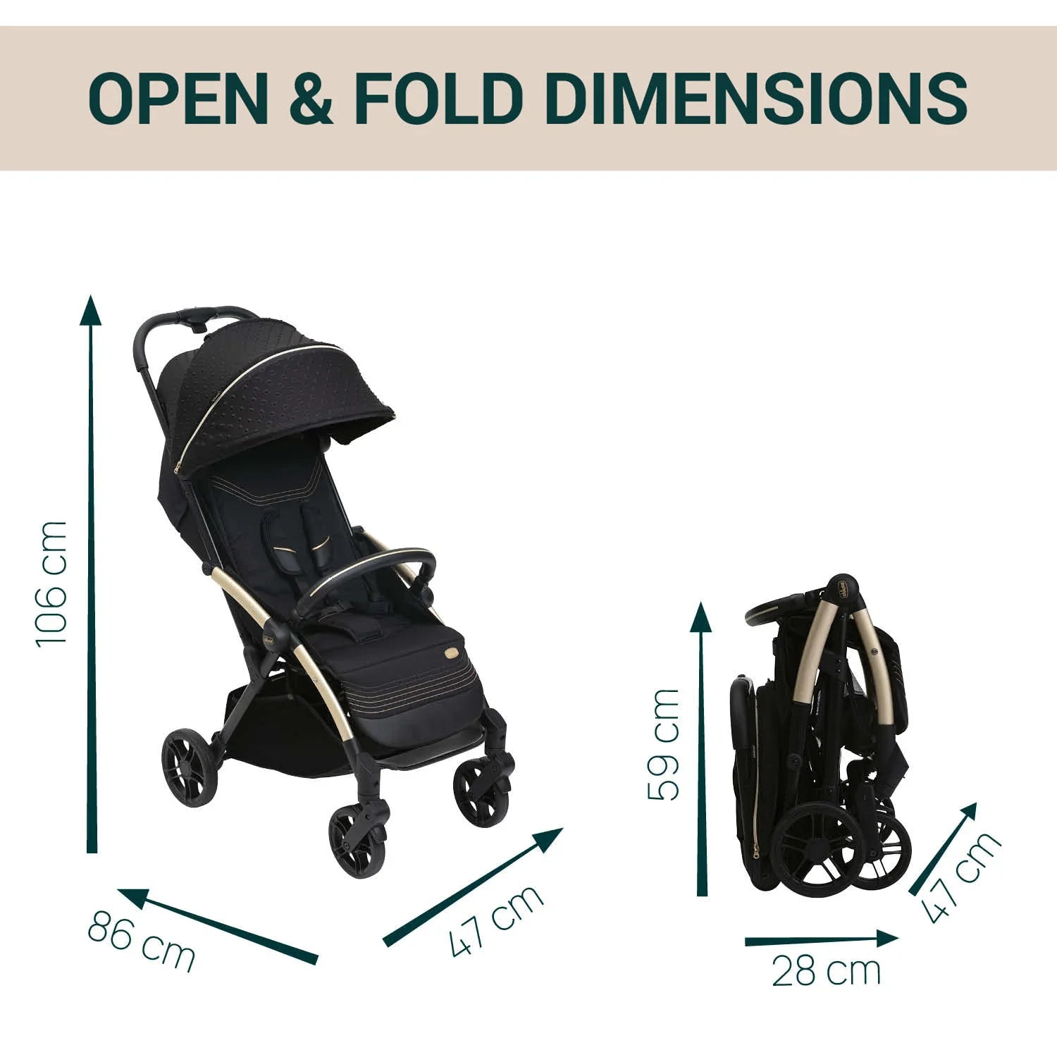 Goody XPlus Black Re Lux Stroller