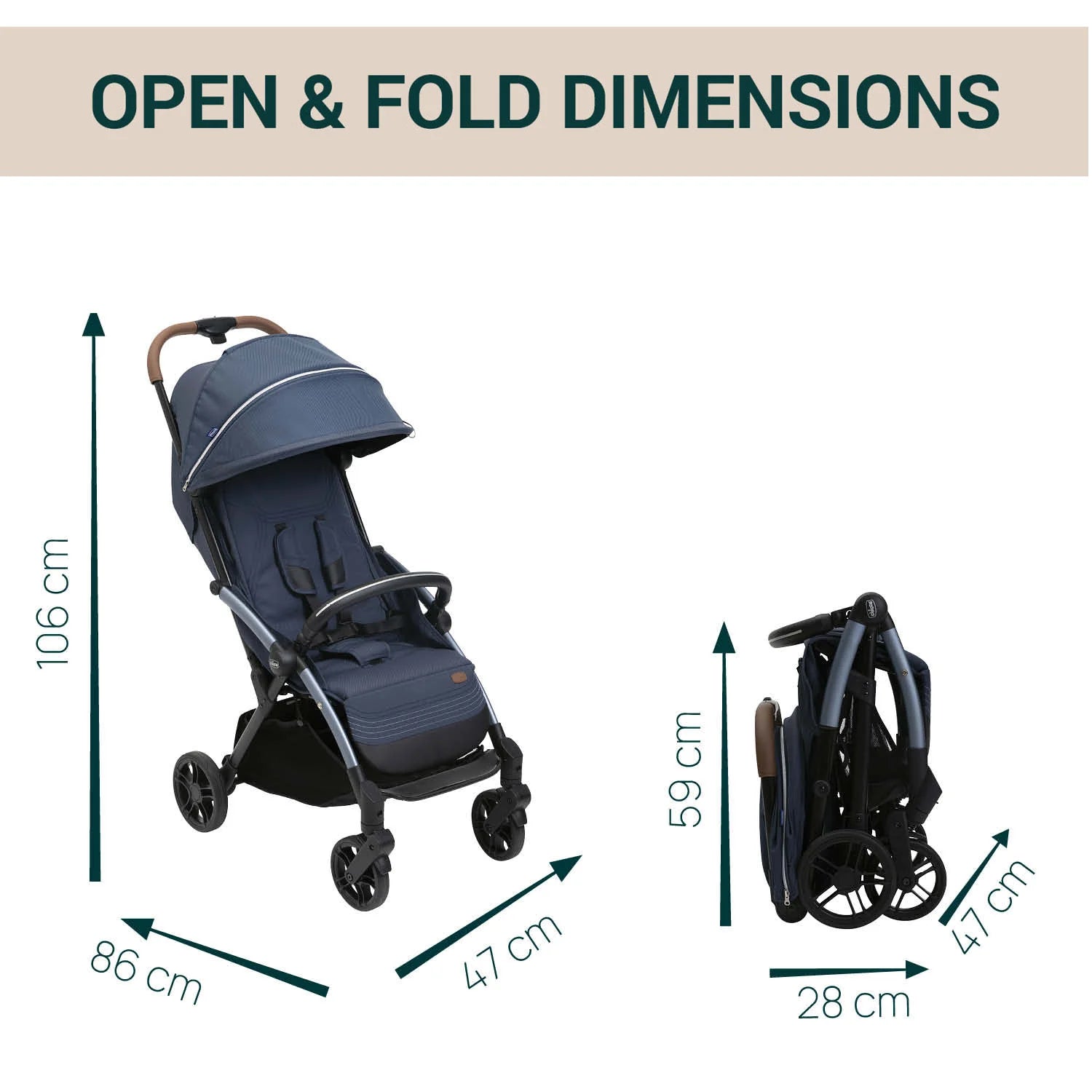 Goody XPlus Radiant Blue Stroller