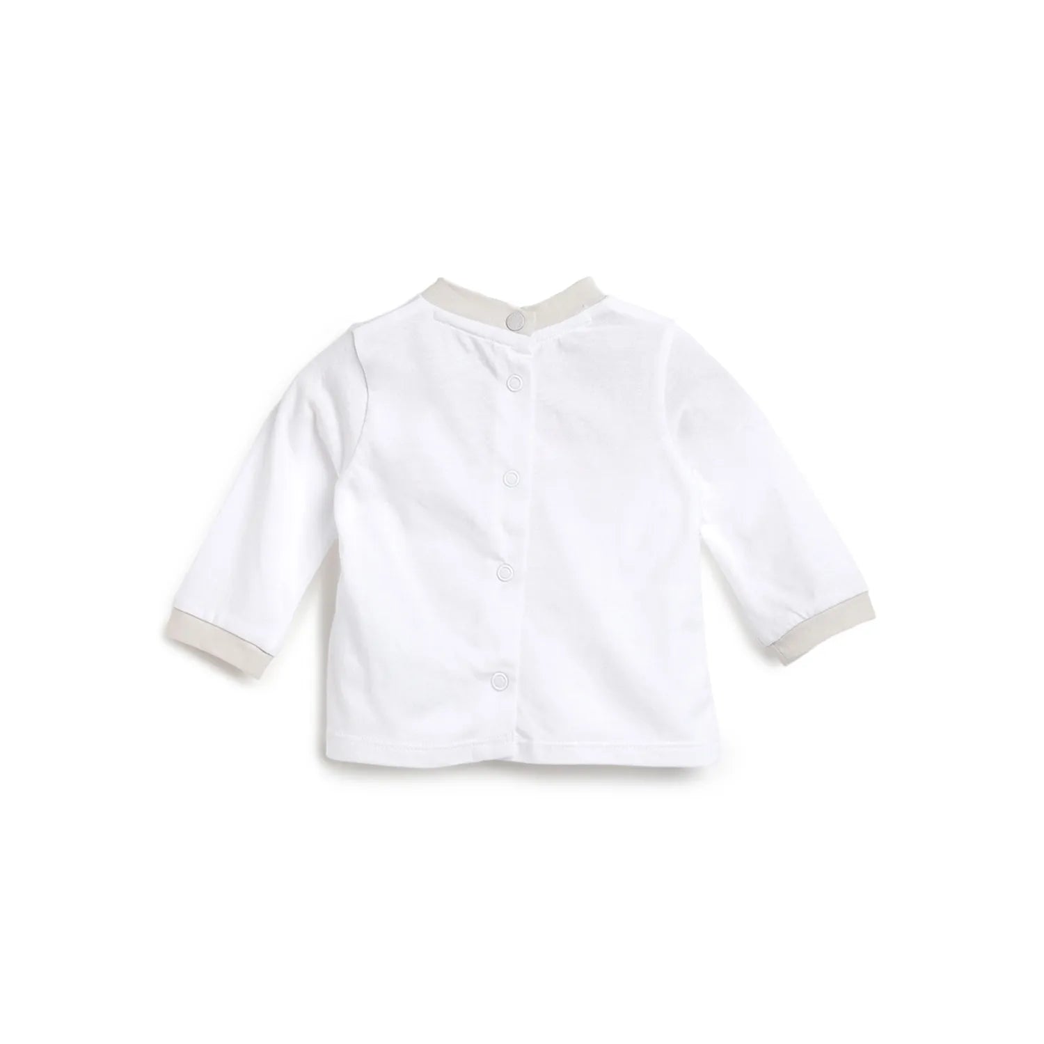 Infant White Printed T-shirt with Leggings