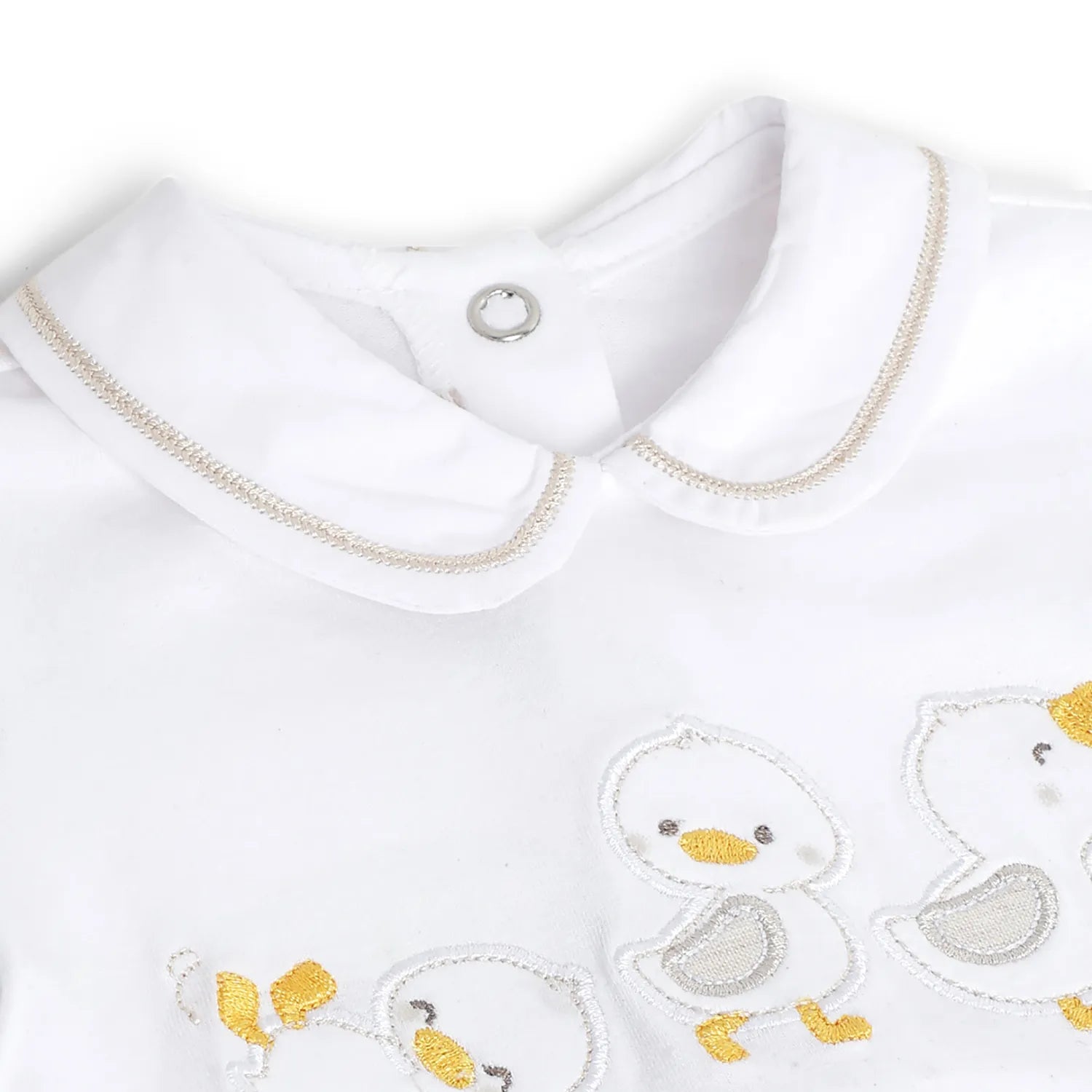 Infants Embroidered Leg Opening Babysuit