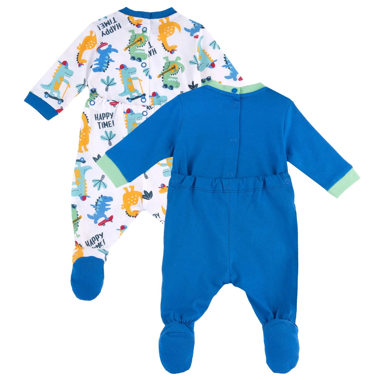 Infants Pack of 2 Printed Cotton Babysuit