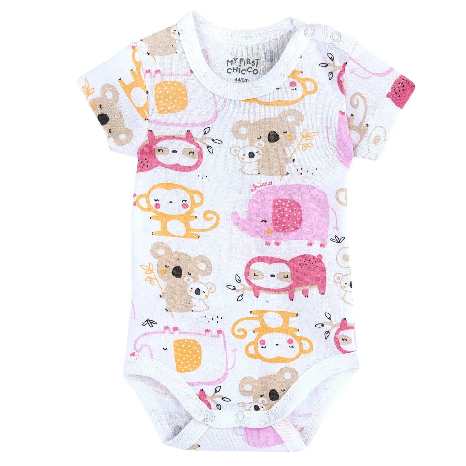 Infants Pack Of 4 Printed Bodysuits