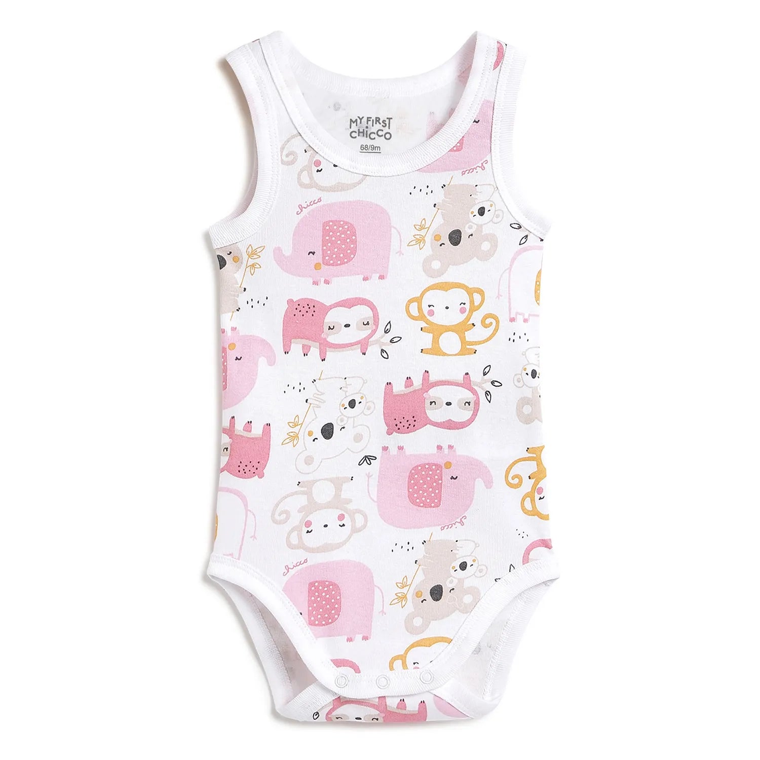 Infants Pack Of 4 Printed Cotton Bodysuits
