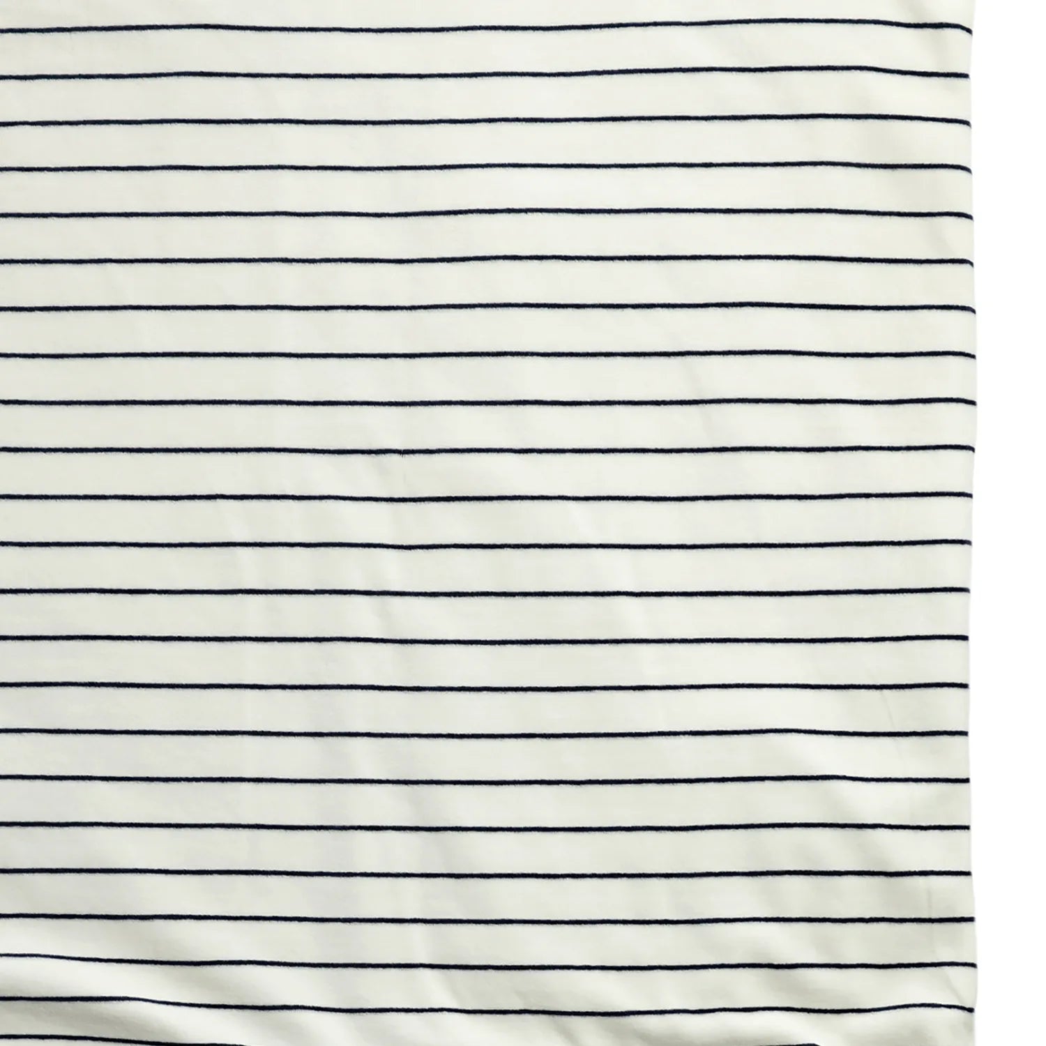 Infants White & Black Striped Pram Blanket