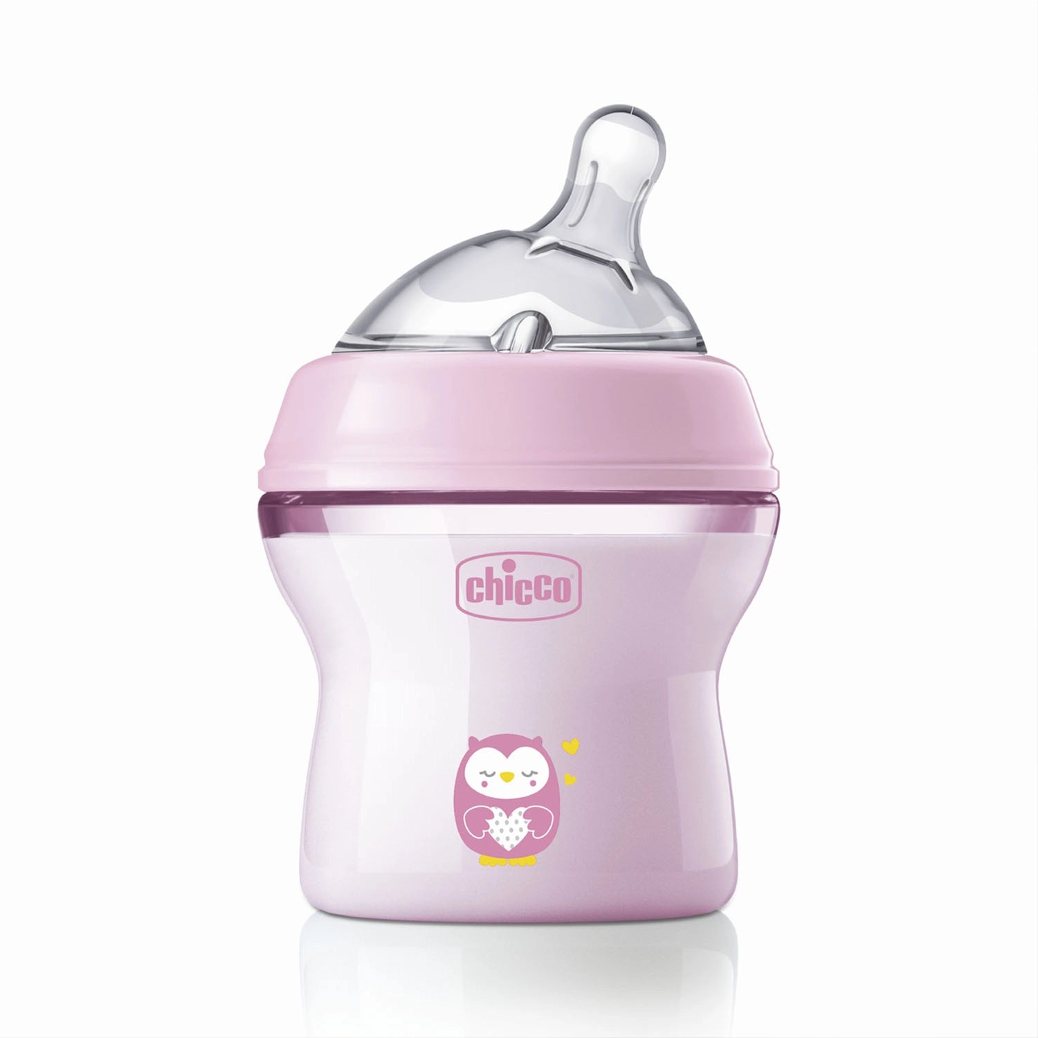 Natural Feeling Slow Flow Baby Bottle 0M+ 150ml Pink