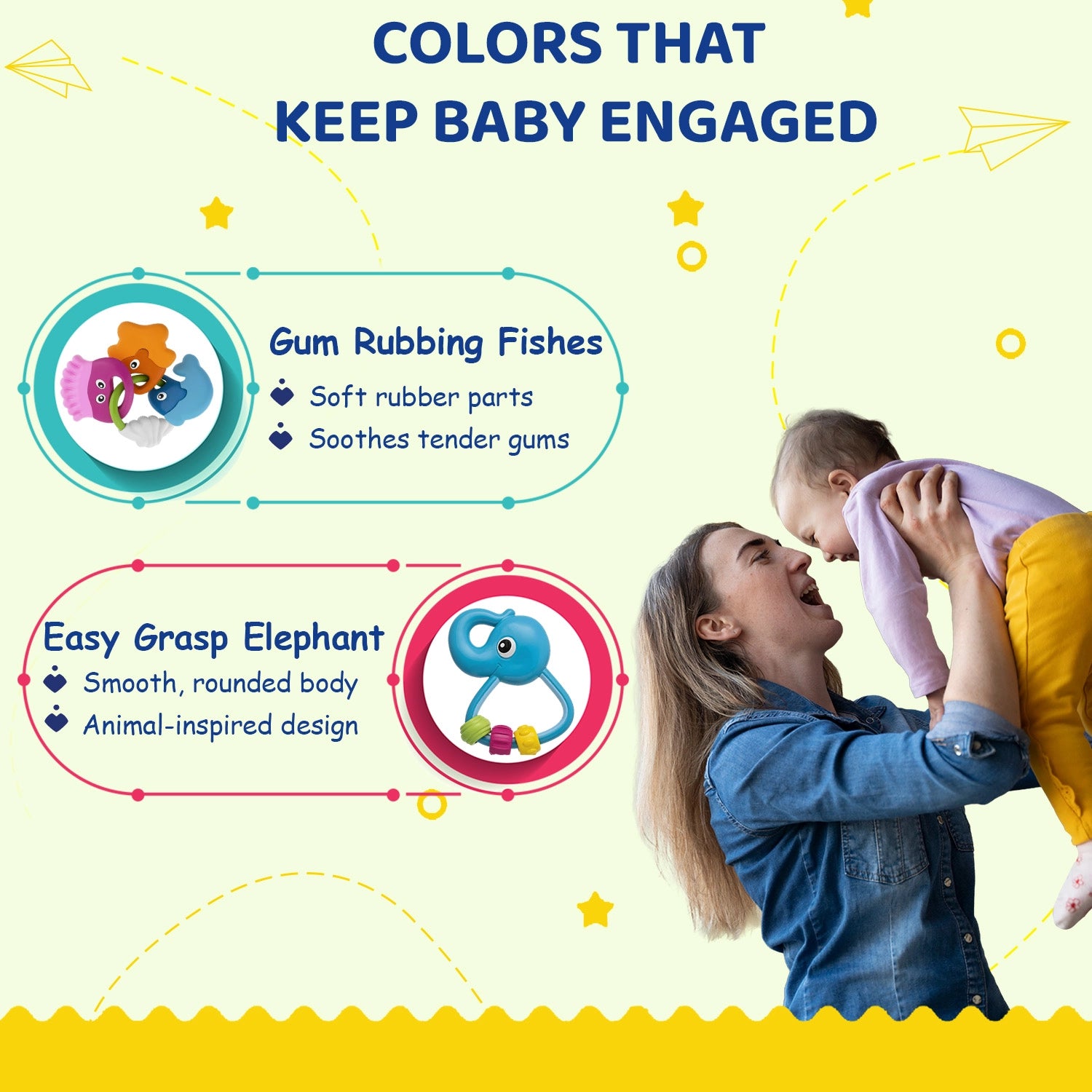 Play & Grow Rattle Gift Set 5 Pcs