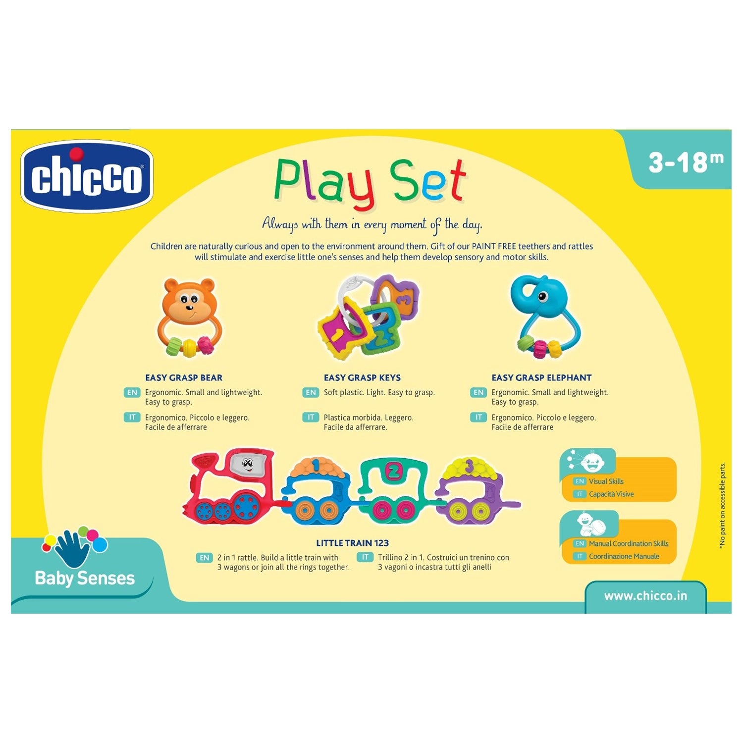 Play Set Rattle Gift Set 4 Pcs