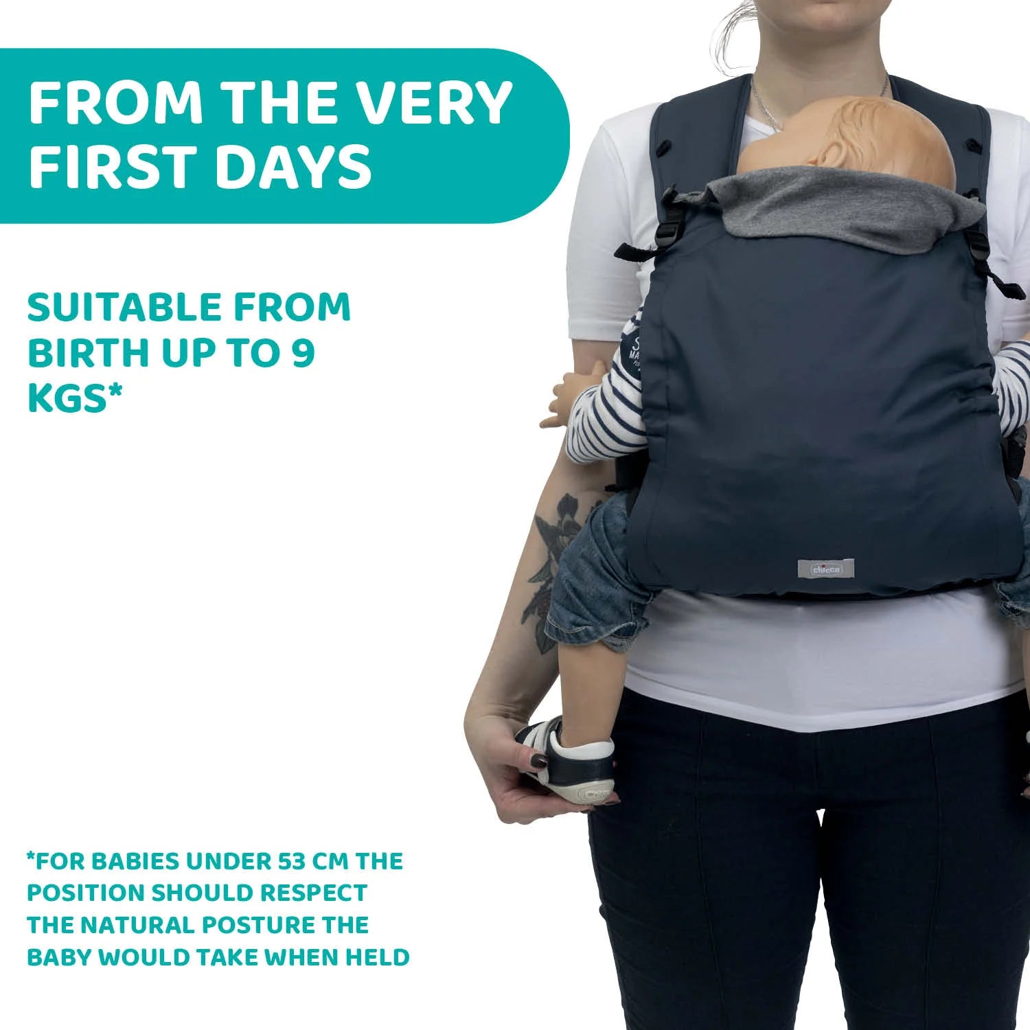 Skin Fit Baby Carrier Blue Passion