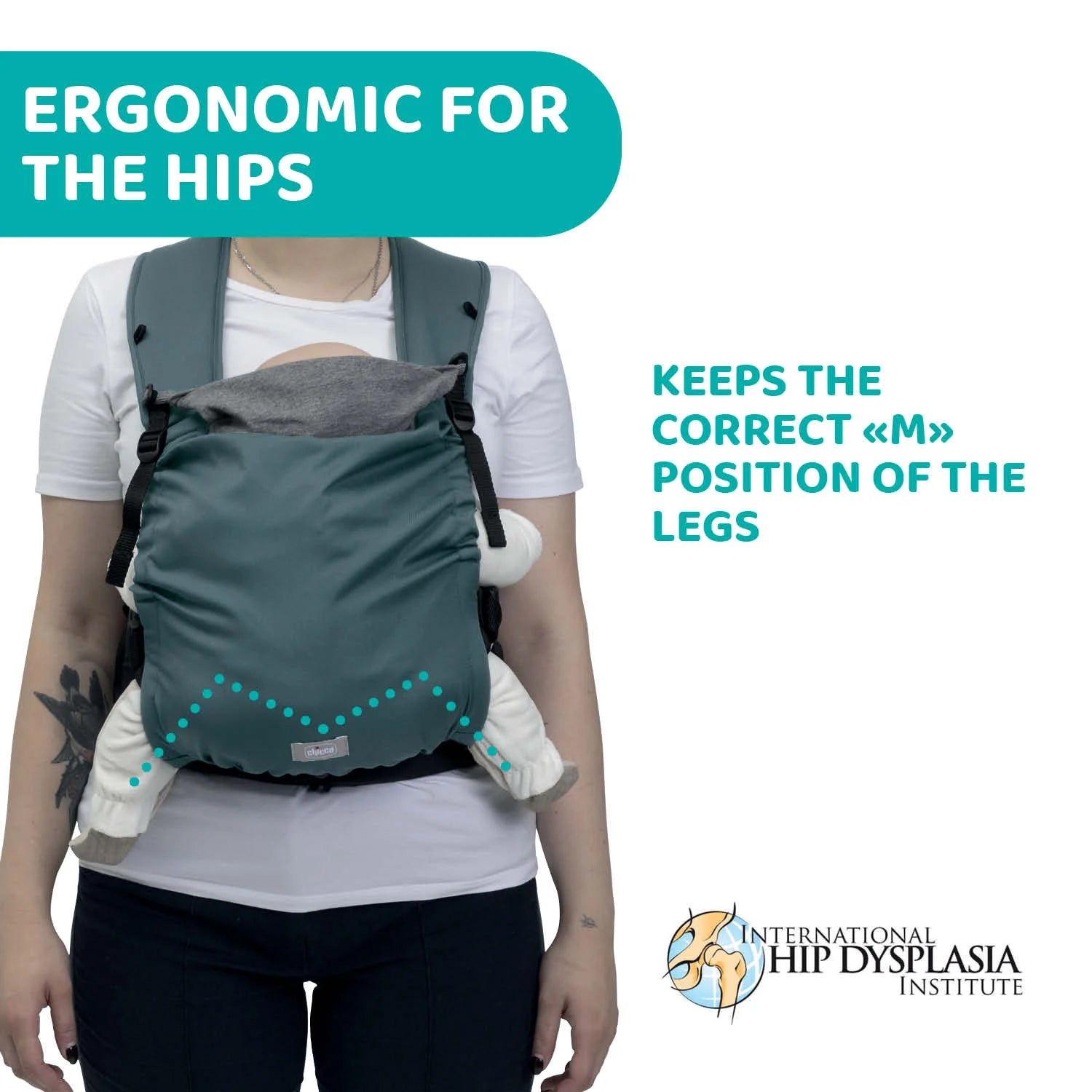 Skin Fit Baby Carrier Green Wood