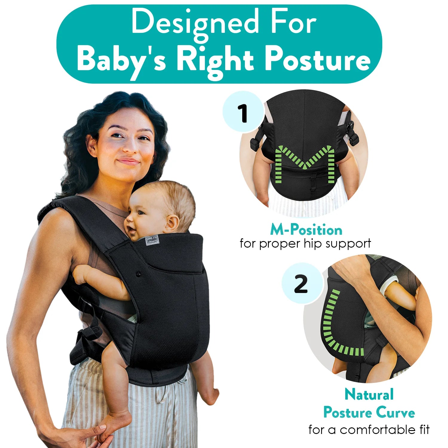 Snug Support Baby Carrier Black