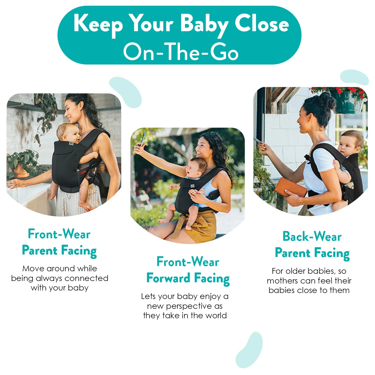 Snug Support Baby Carrier Black