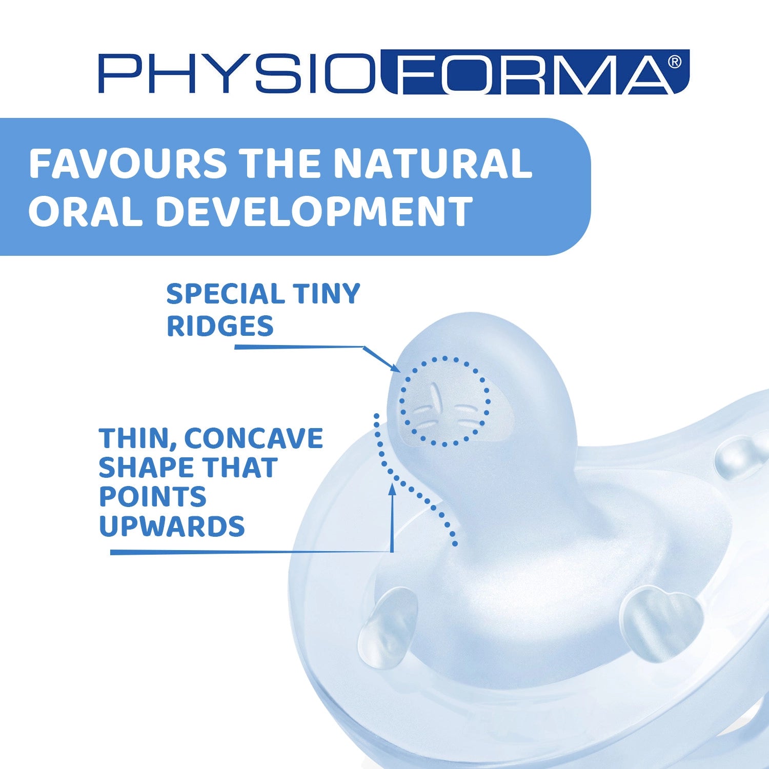 Soother Physio Soft Blue 2 to 6M 2Pcs