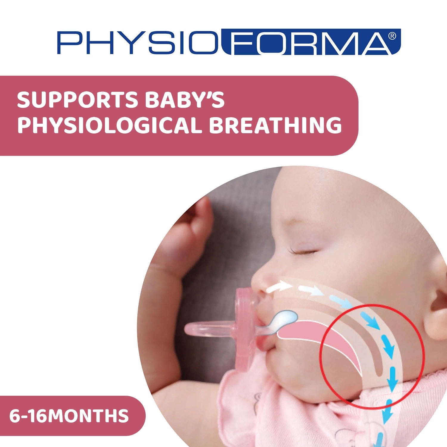 Soother Physio Soft Pink 6 to 16M 2Pcs