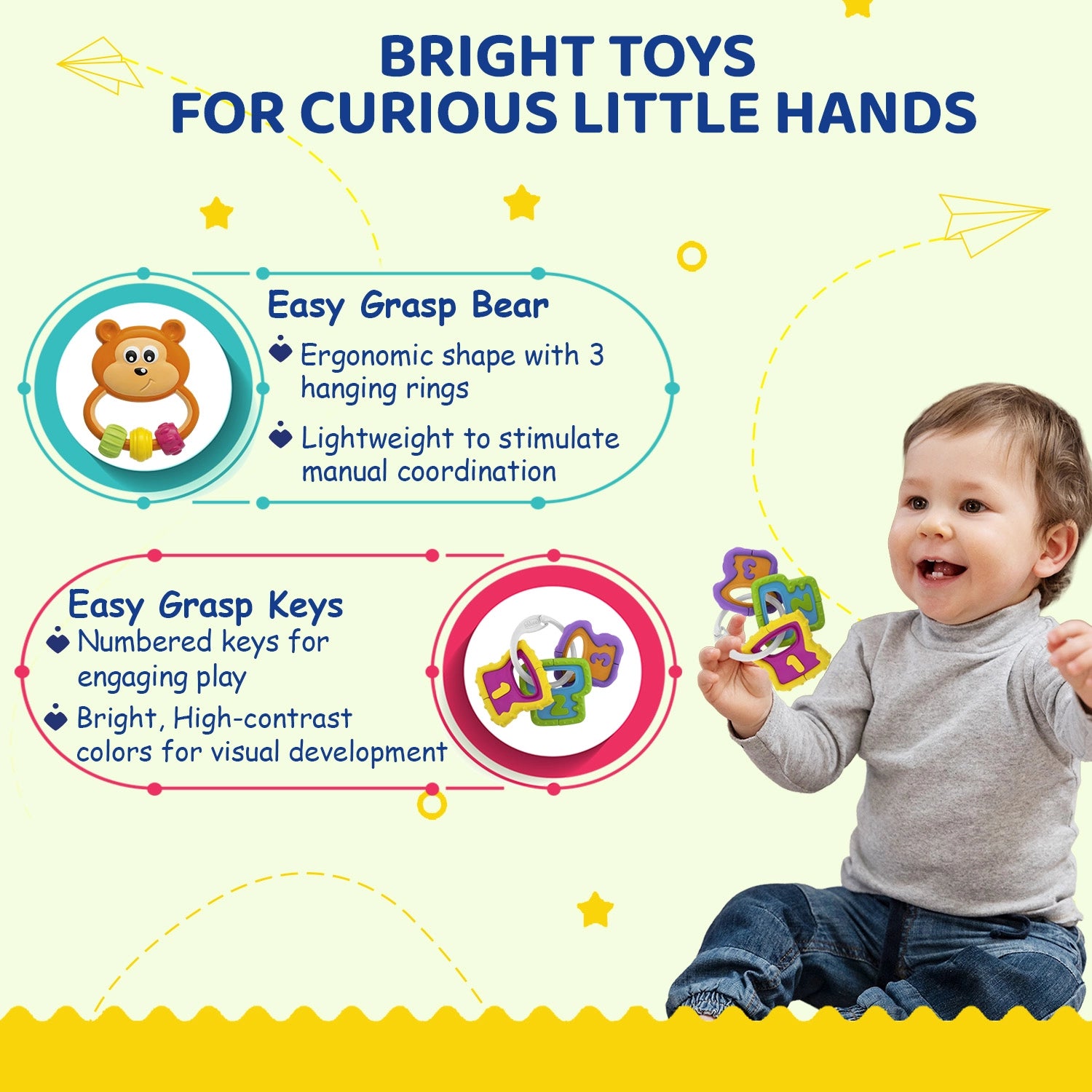 Start Up Play Rattle Gift Set 3 Pcs