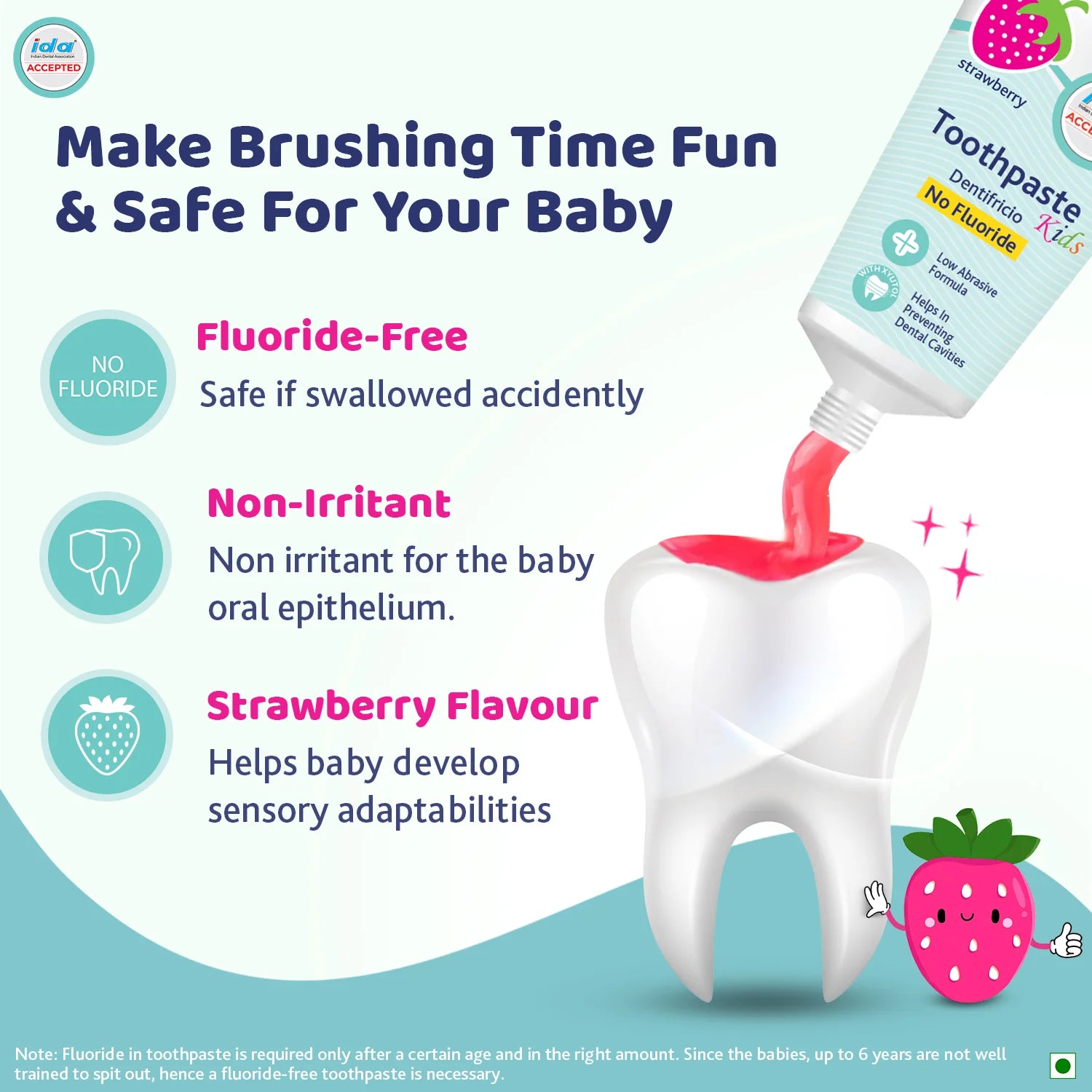 Strawberry Toothpaste 12M to 6Y 50 g