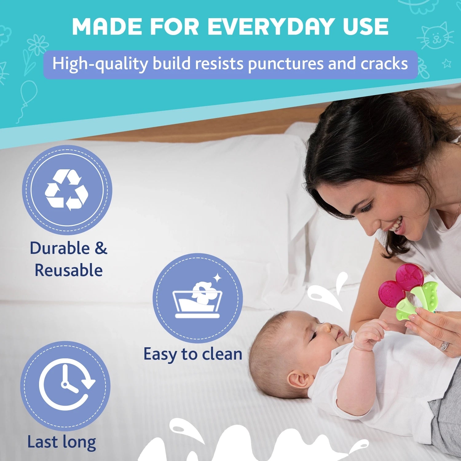 Teether Refreshing Cherry Pink 4M+ 1Pc