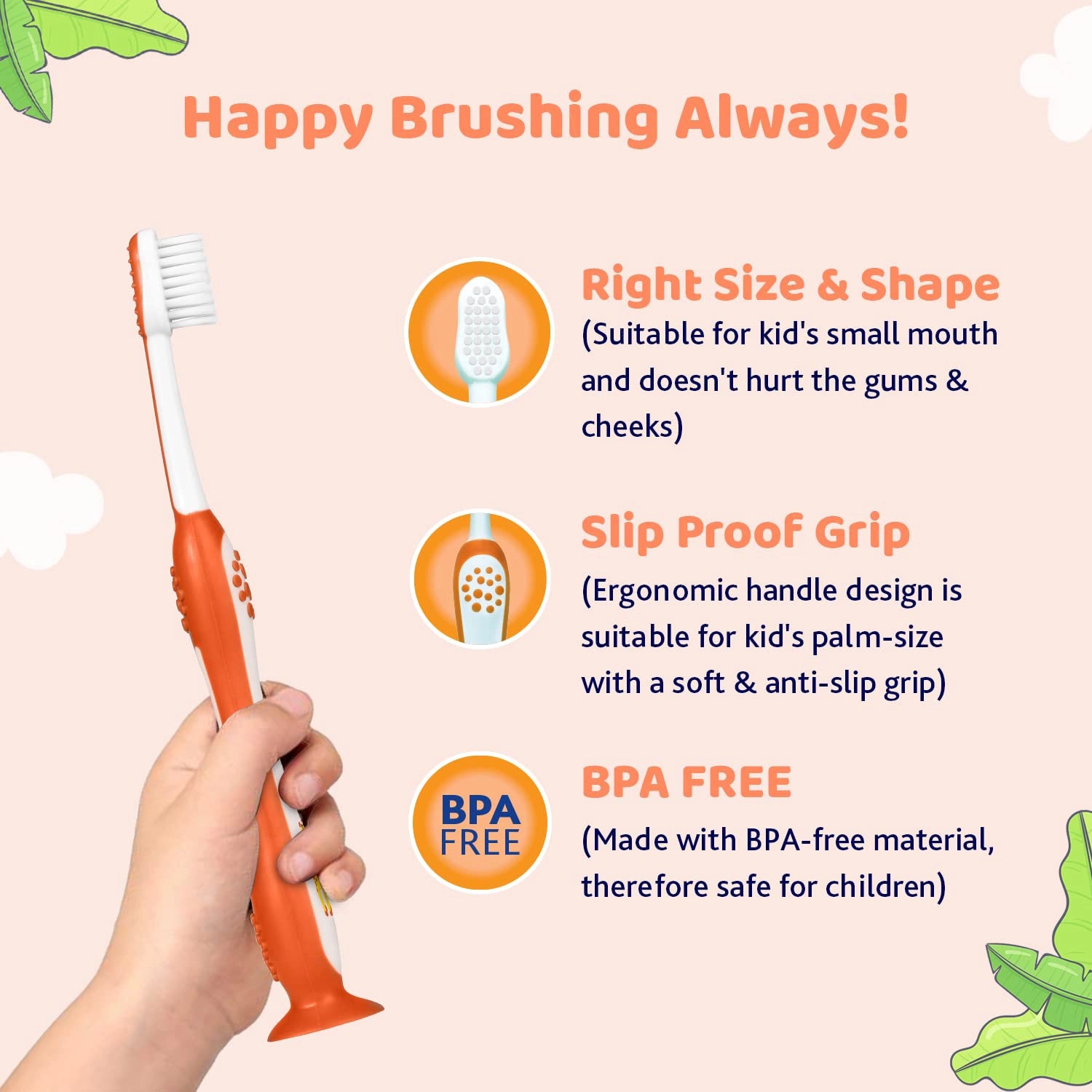 Toothbrush Orange 3Y to 8Y