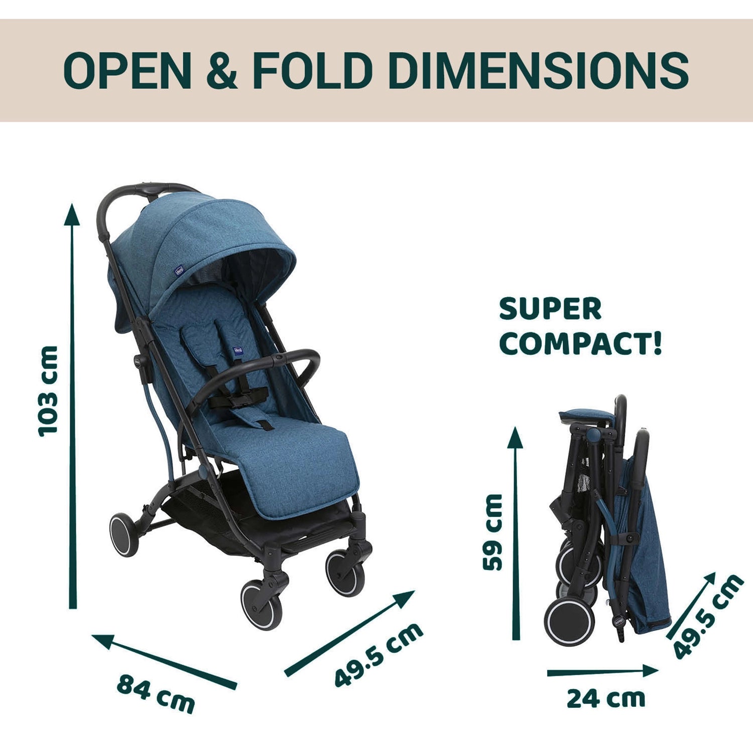 Trolleyme Stroller Calypso Blue