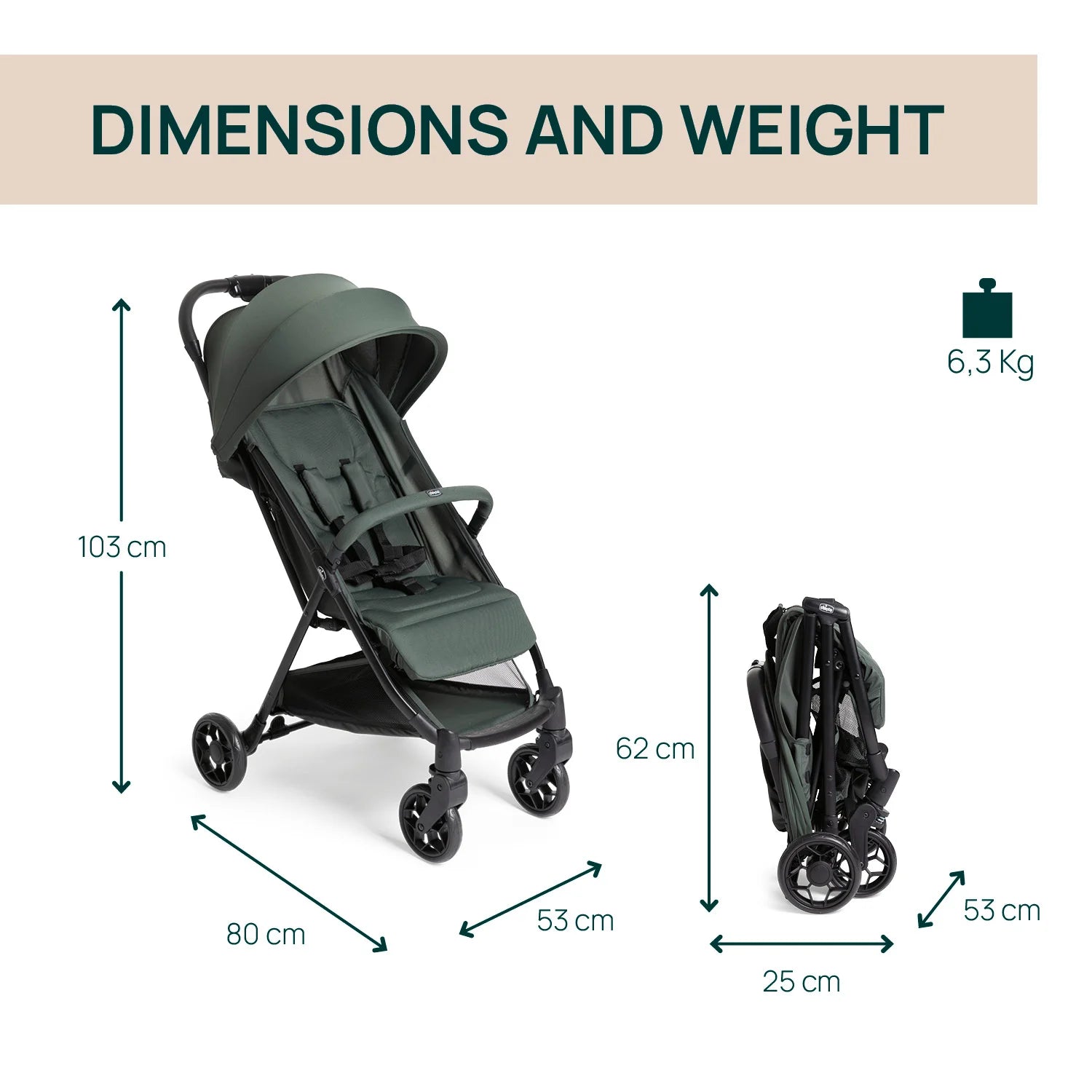 Urbino Evergreen Stroller