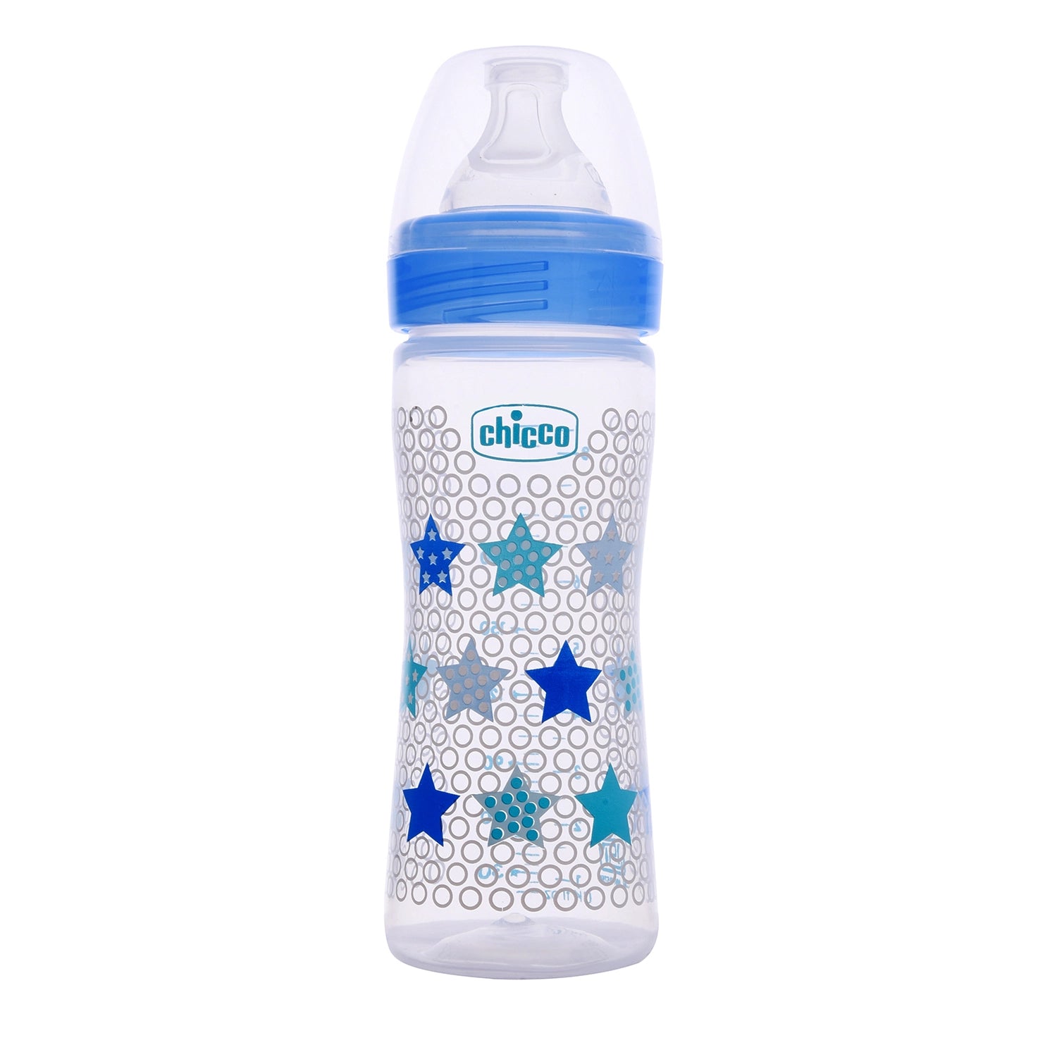 Chicco Well-Being Bottle 250ml Blue - Medium Flow Anti-Colic