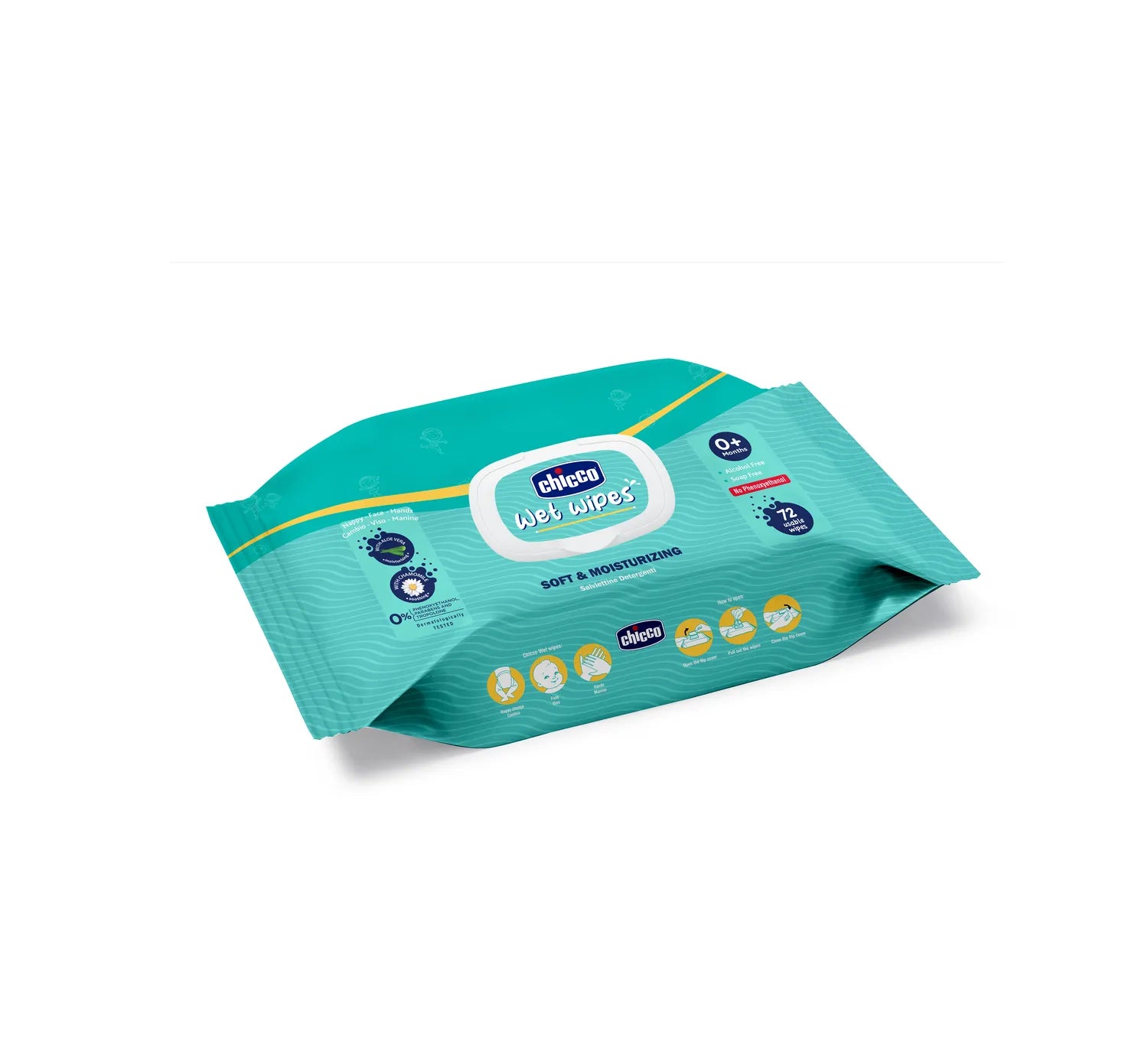 Wet Wipes Fliptop Pack of 1 72 Pcs